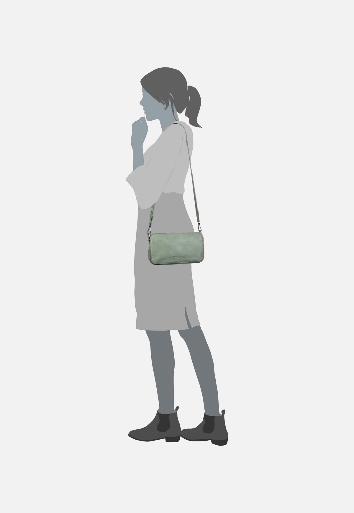 Liebeskind Berlin Clarice 2163024 Forest Green Umhängetasche