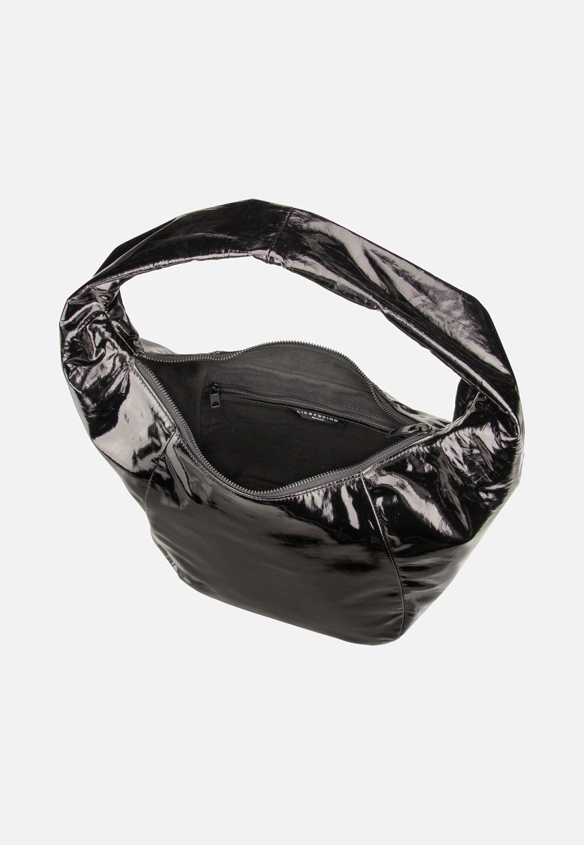 Liebeskind Berlin Ferrah M Rain Black Hobo Bag