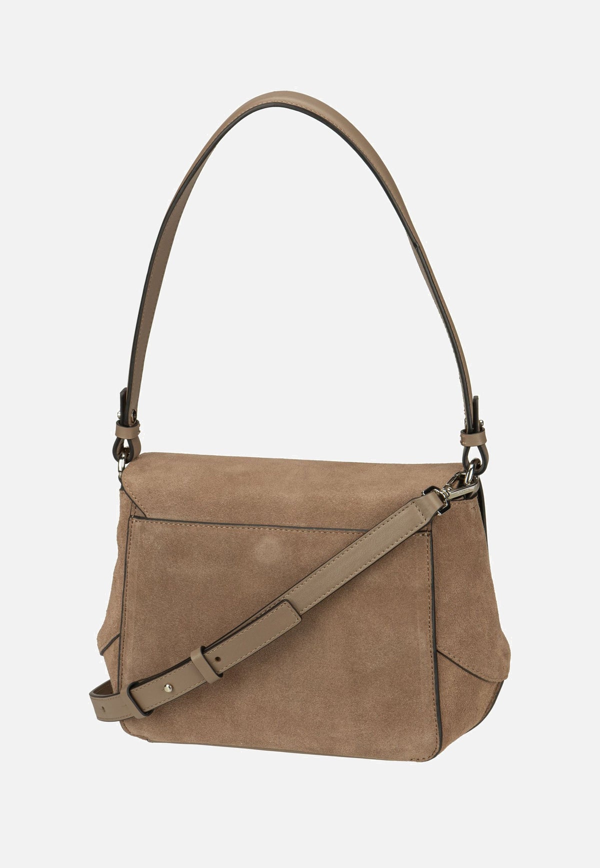 Liebeskind Berlin Lilly CB M Suede Neutral Gray Schultertasche