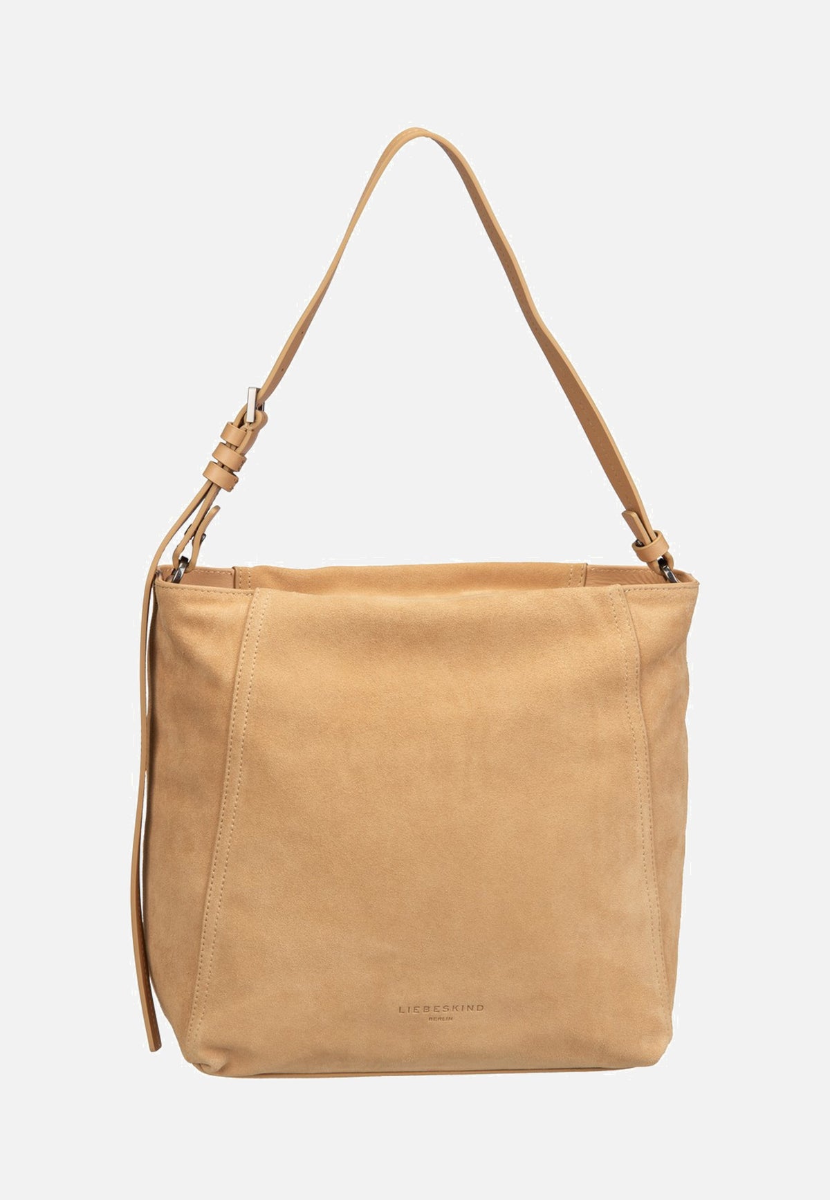 Liebeskind Berlin Chudy Hobo M Hydro Suede Light Tan Suede Hobo Bag