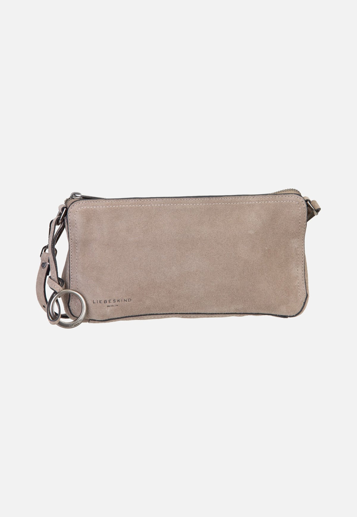 Liebeskind Berlin Clarice II Crossbody M Hydro Suede Neutral Grey Crossbody Bag