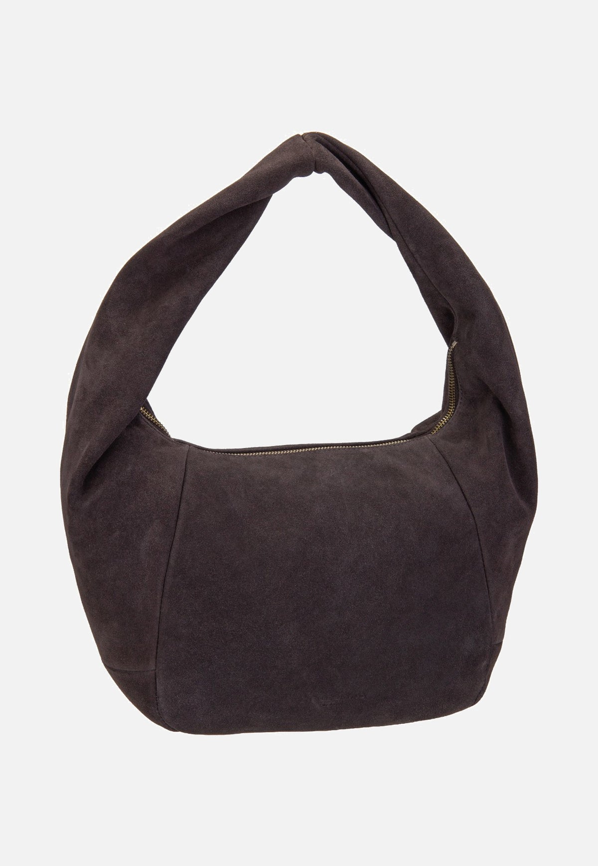 Liebeskind Berlin Farrah II Hobo M Hydro Suede Deep Soil Hobo Bag