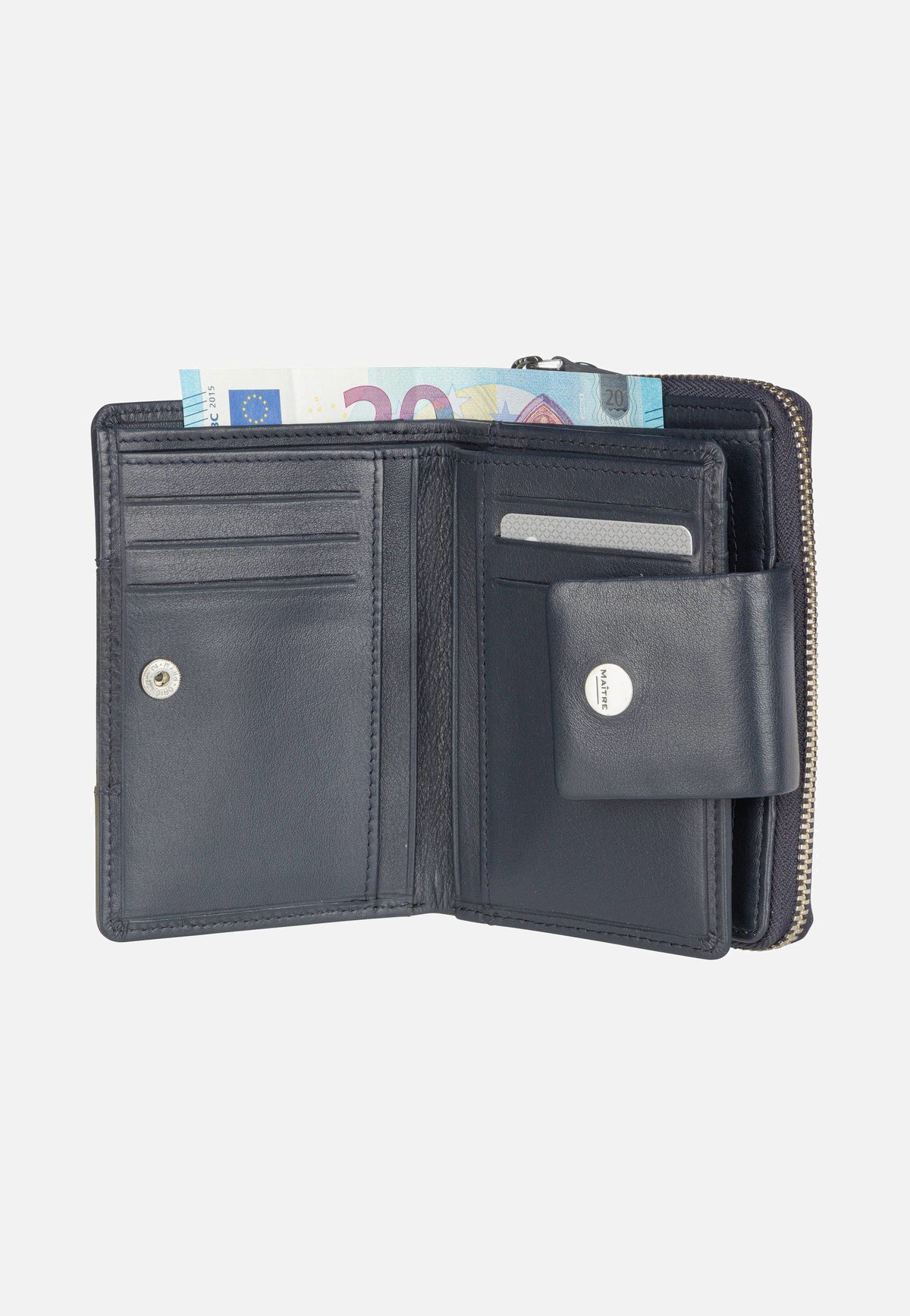 Maître Auen Diethilde Purse MH9FZ Dark Blue Portemonnaie