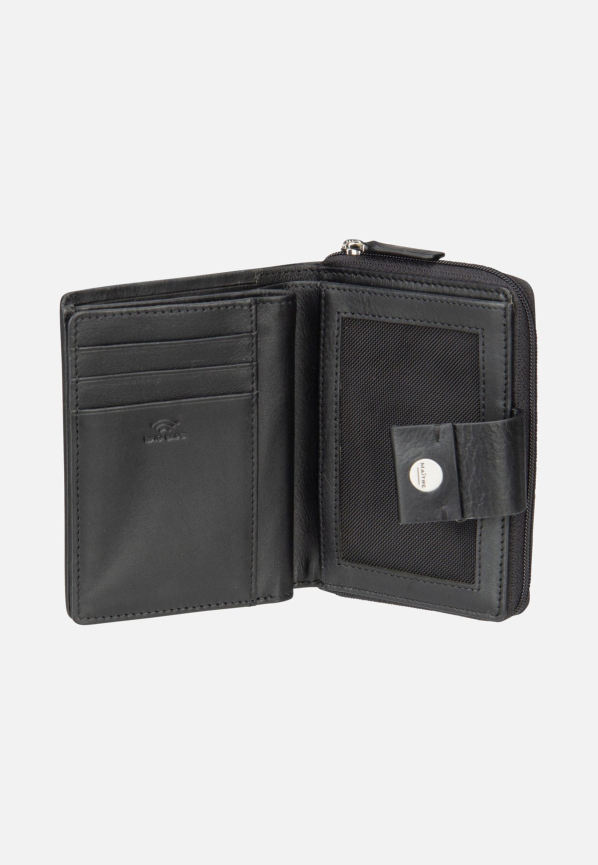 Maître Henau Diethilde Purse MH9FZ Black Portemonnaie