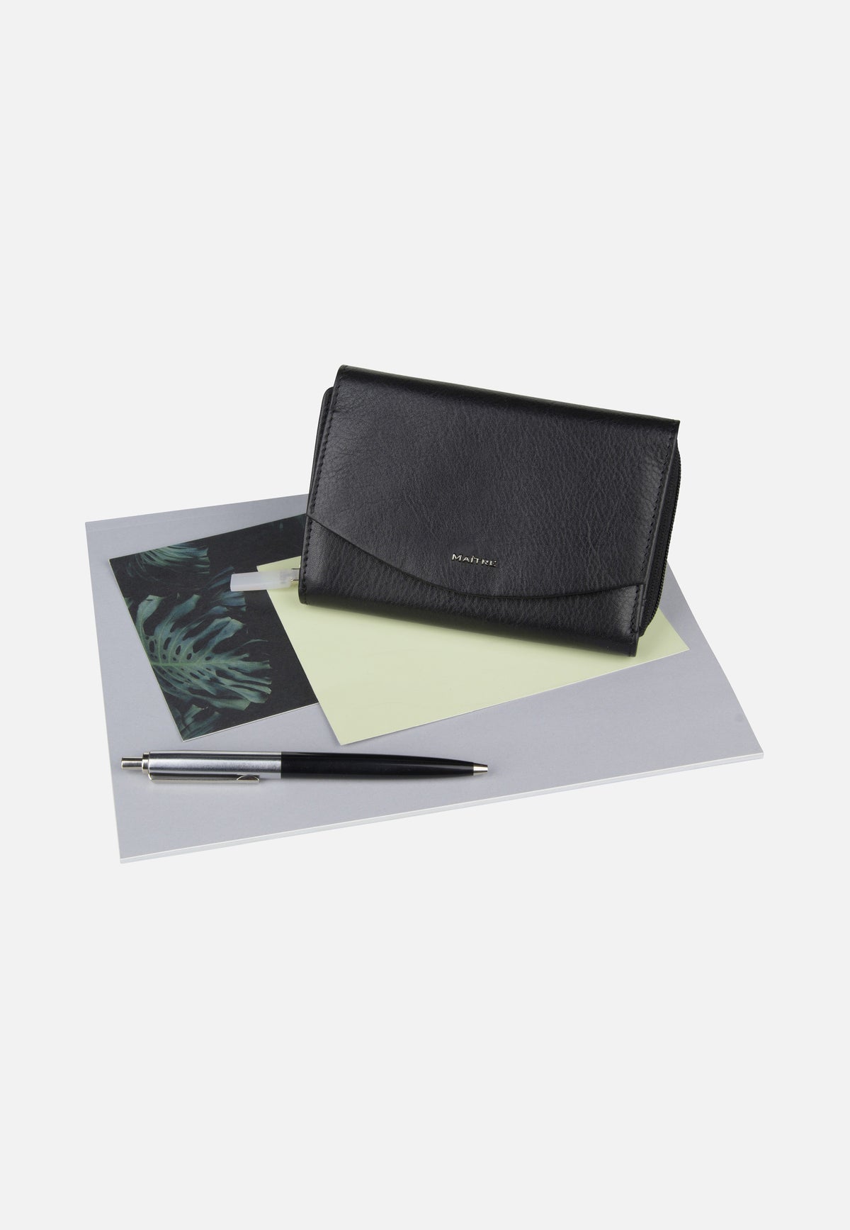 Maître Leisel Dagrete Purse MH14FZ Black Portemonnaie