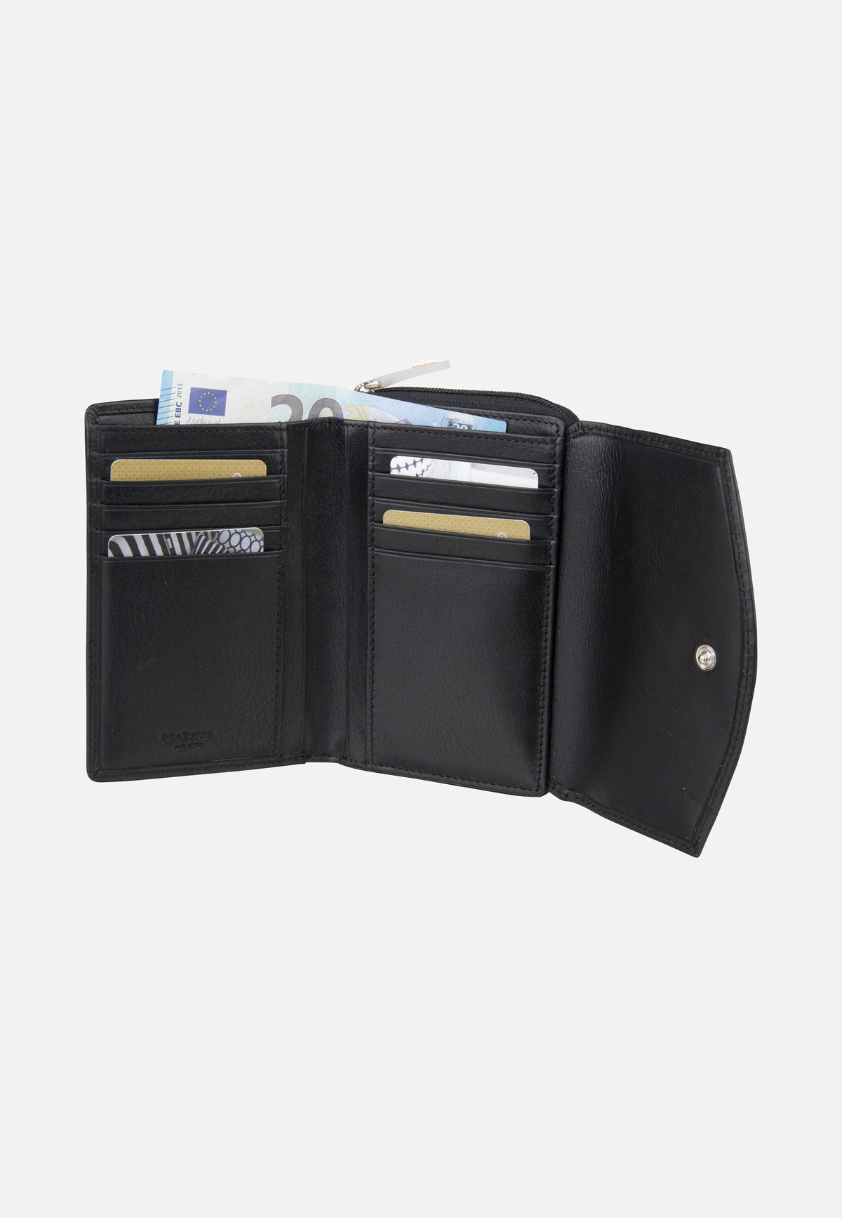 Maître Leisel Dagrete Purse MH14FZ Black Portemonnaie