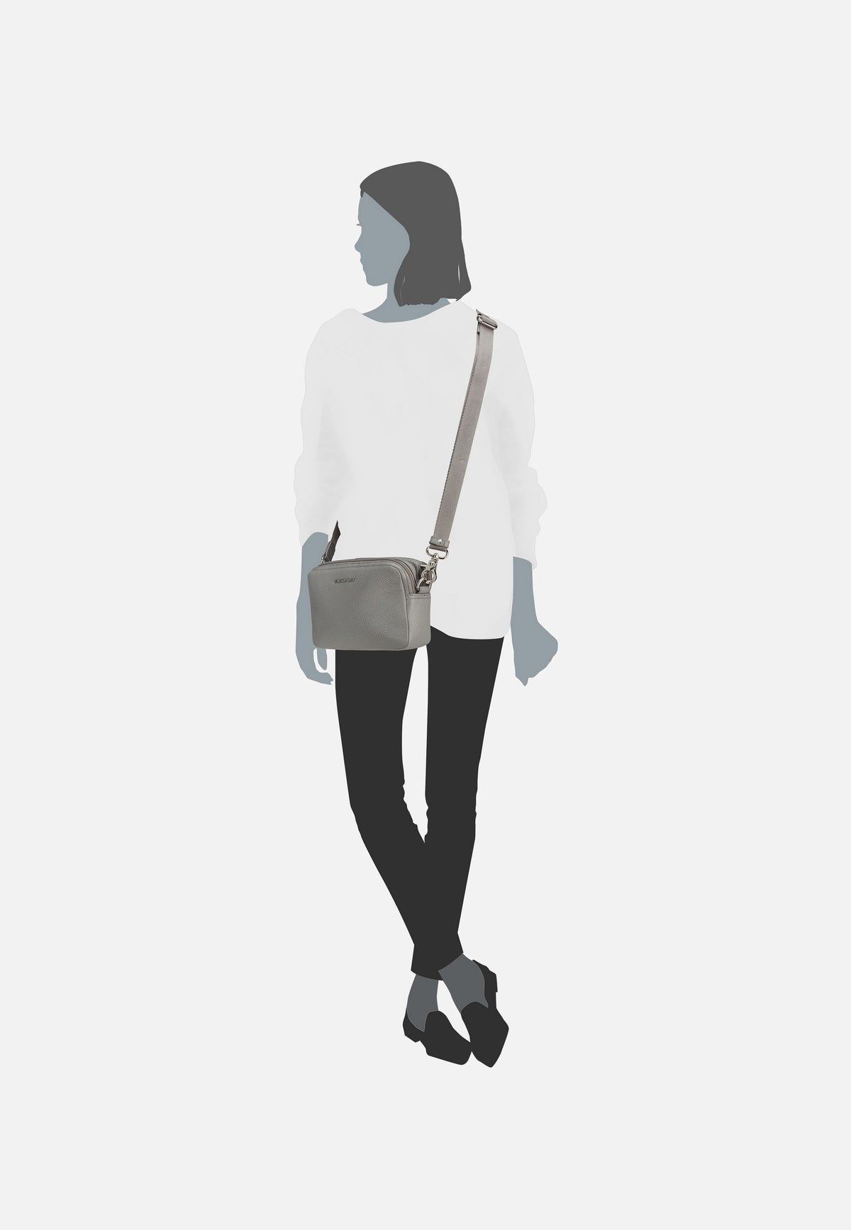 Mandarina Duck Mellow Leather FZT13 December Sky Umhängetasche