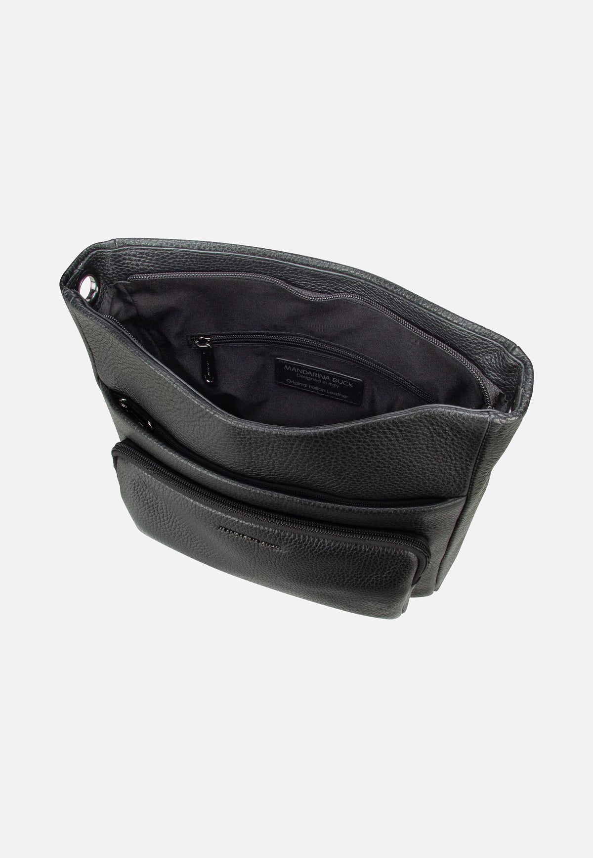 Mandarina Duck Mellow Leather FZT10 Nero Crossbody Bag
