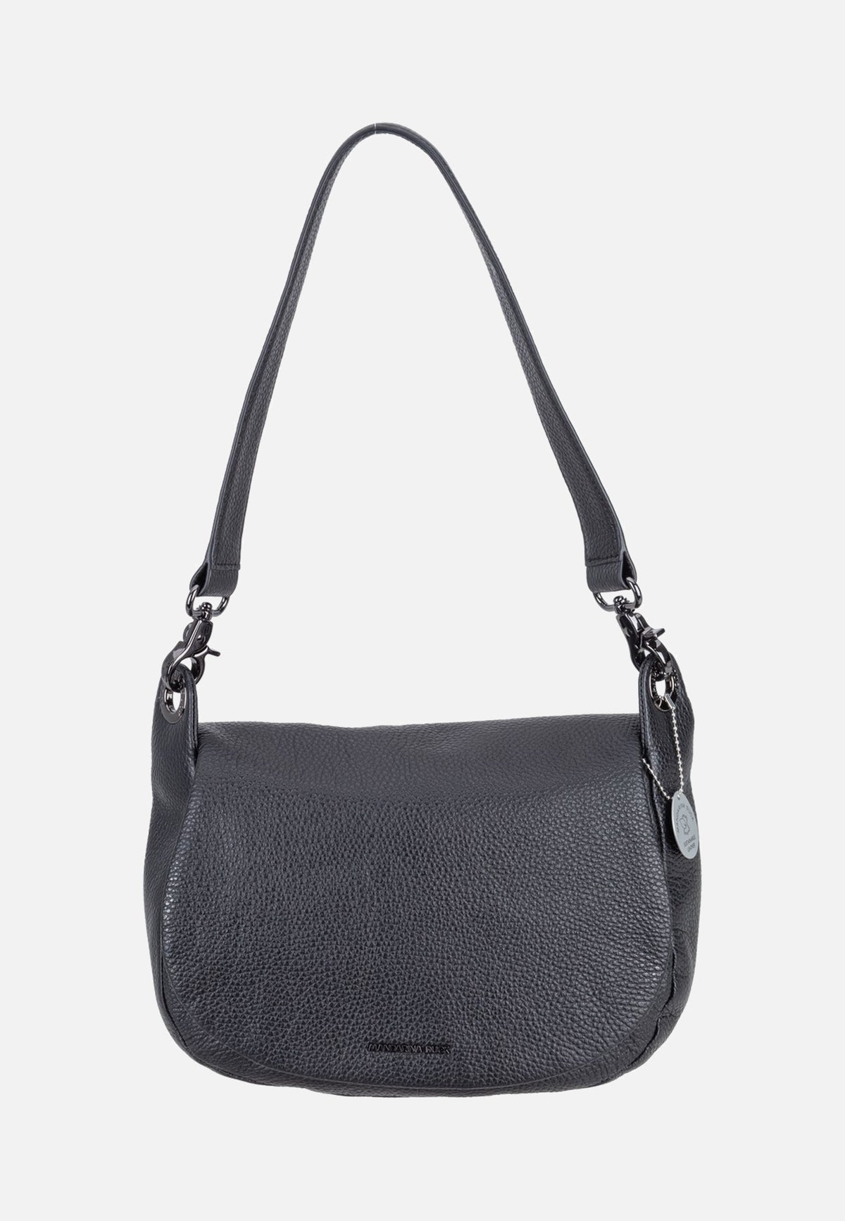 Mandarina Duck Mellow Leather Soft Hunting FZTA9 Nero Shoulder Bag