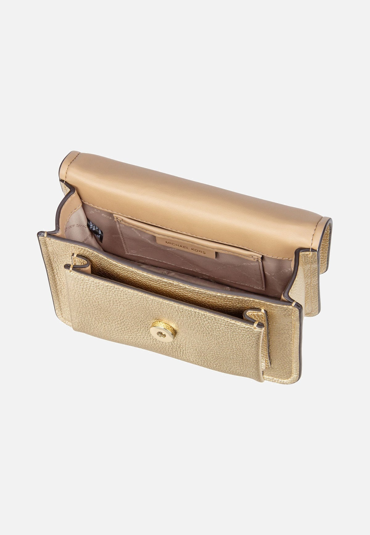 Michael Kors Claire SM Xbody Pebble Pale Gold Abendtasche
