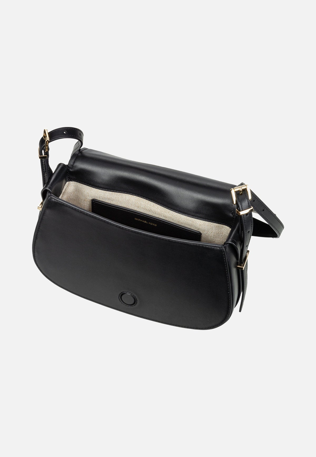 Michael Kors Lydia MD Flap Black Schultertasche