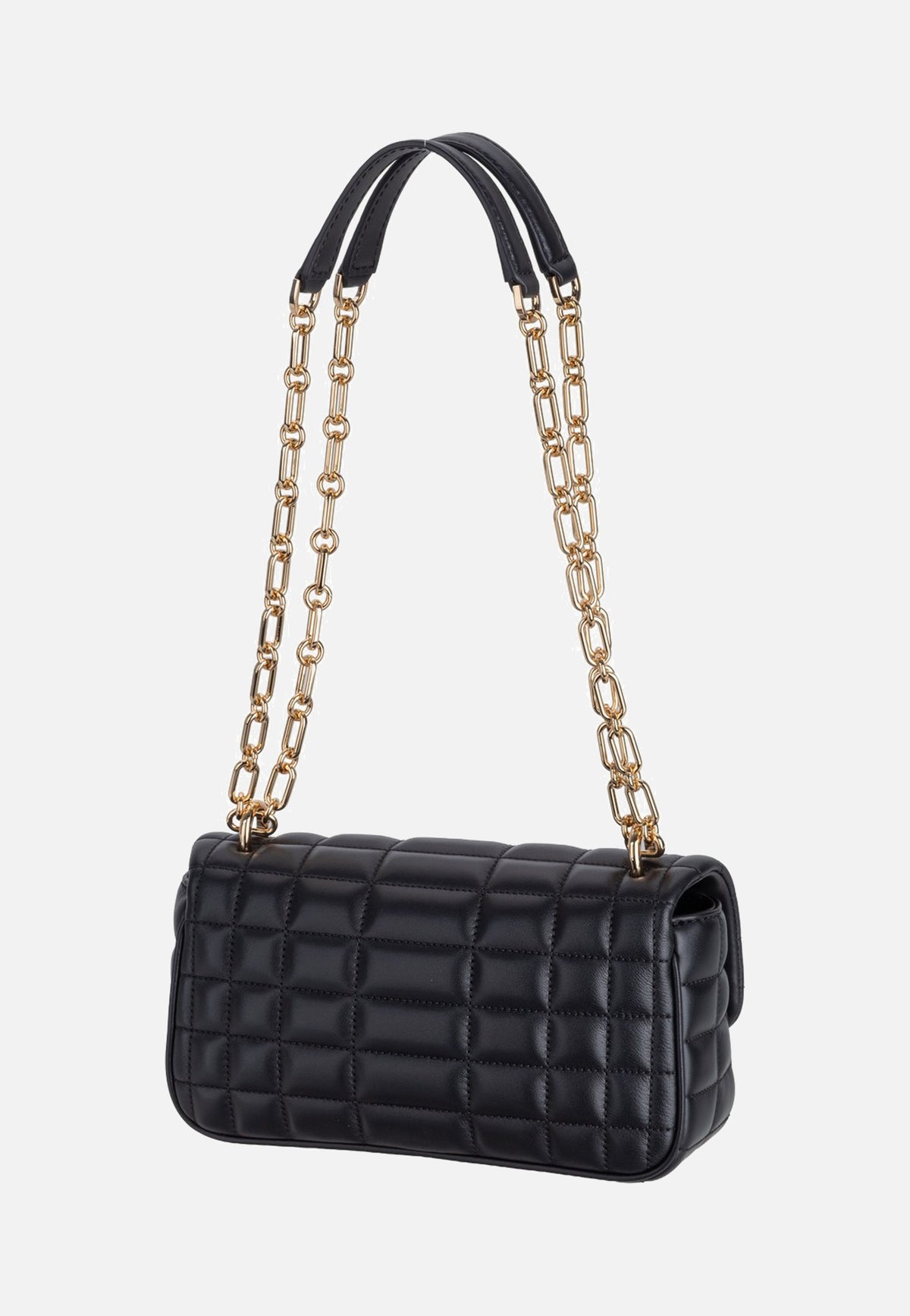 Michael Kors Tribeca Small Conv Chain Shldr Black Evening Bag