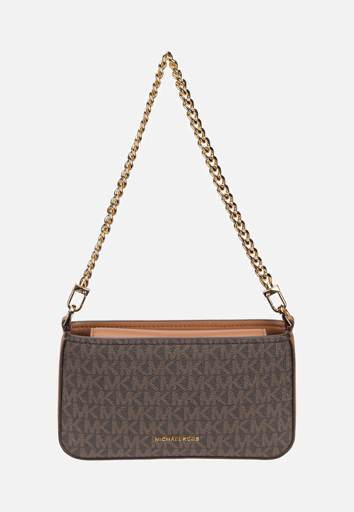 Michael Kors Bryant SM Conv Xbody Pouchette Brown/Acorn Abendtasche