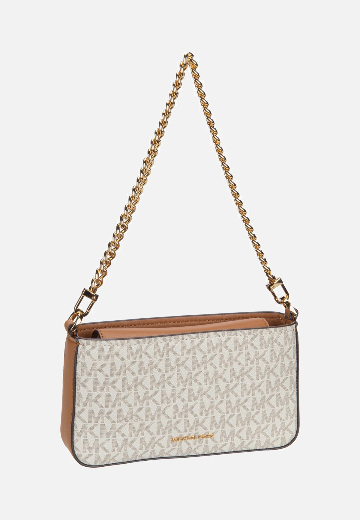 Michael Kors Bryant SM Conv Xbody Pouchette Vanilla/Acorn Abendtasche