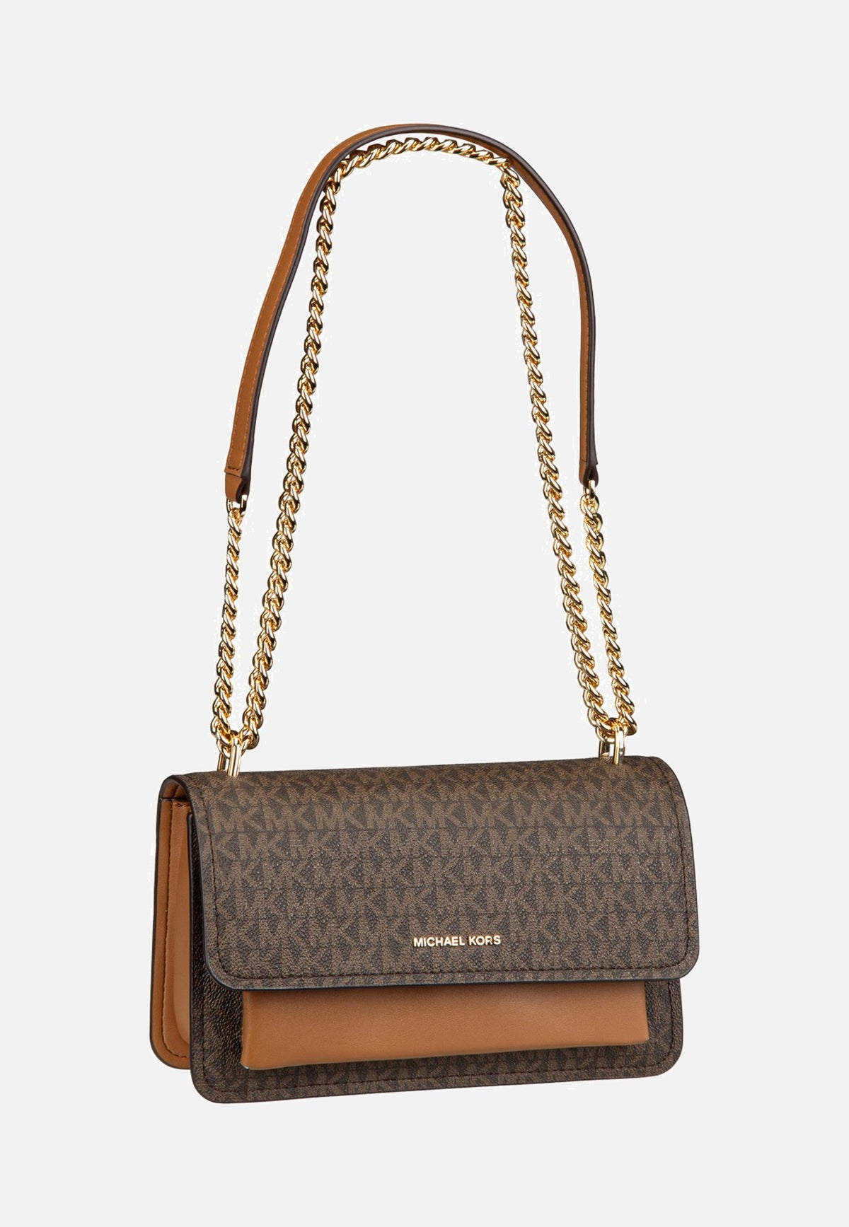 Michael Kors Claire LG Shoulder MK Sig Brown/Acorn Schultertasche
