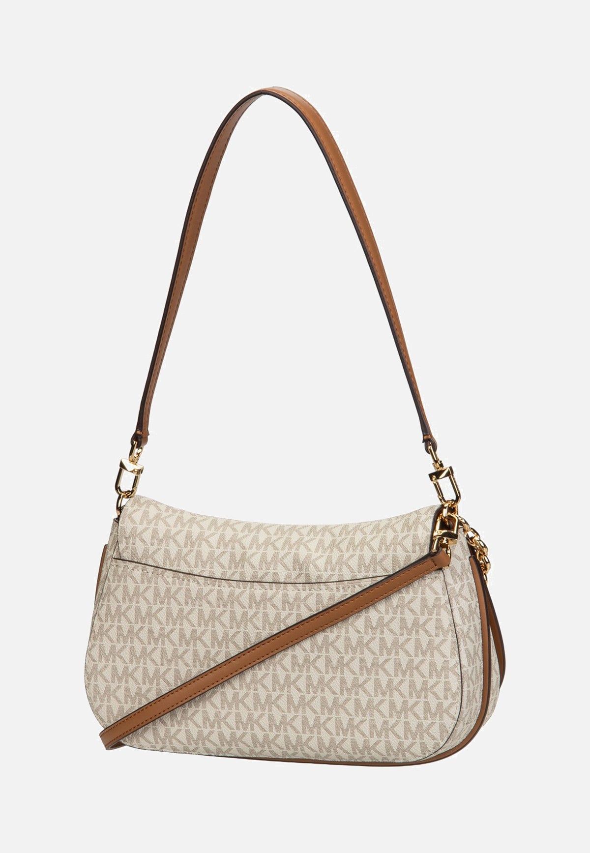 Michael Kors Nolita MD Chain Conv Vanilla/Acorn Schultertasche