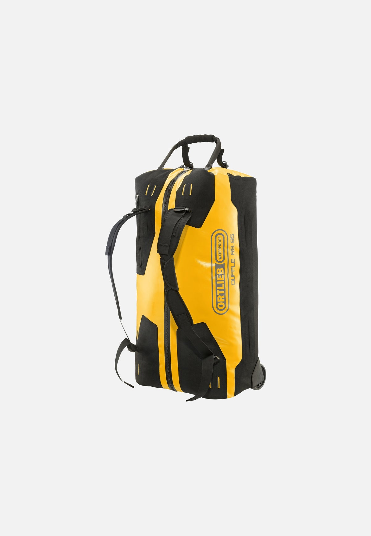ORTLIEB Duffle RS 85L Sonnengelb Schwarz Reisetasche mit Rollen