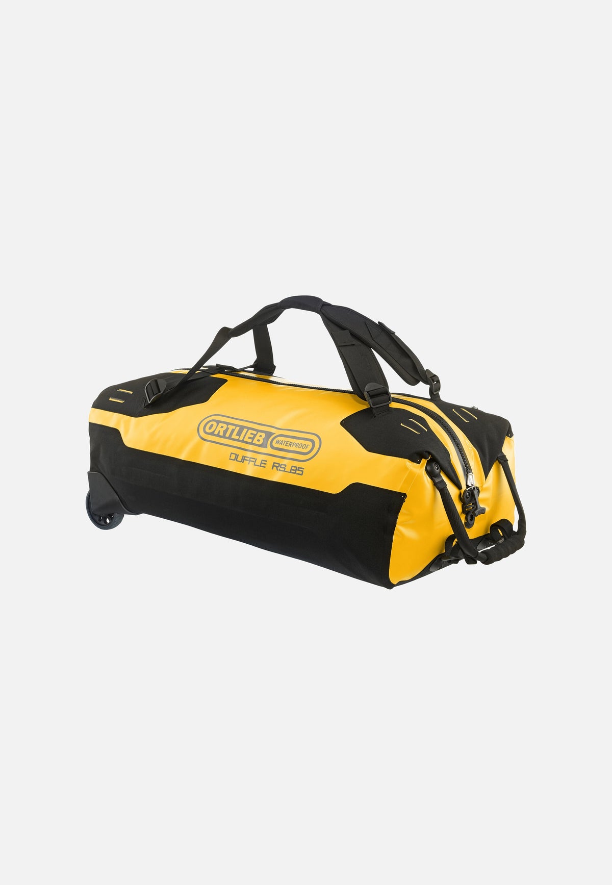 ORTLIEB Duffle RS 85L Sonnengelb Schwarz Reisetasche mit Rollen