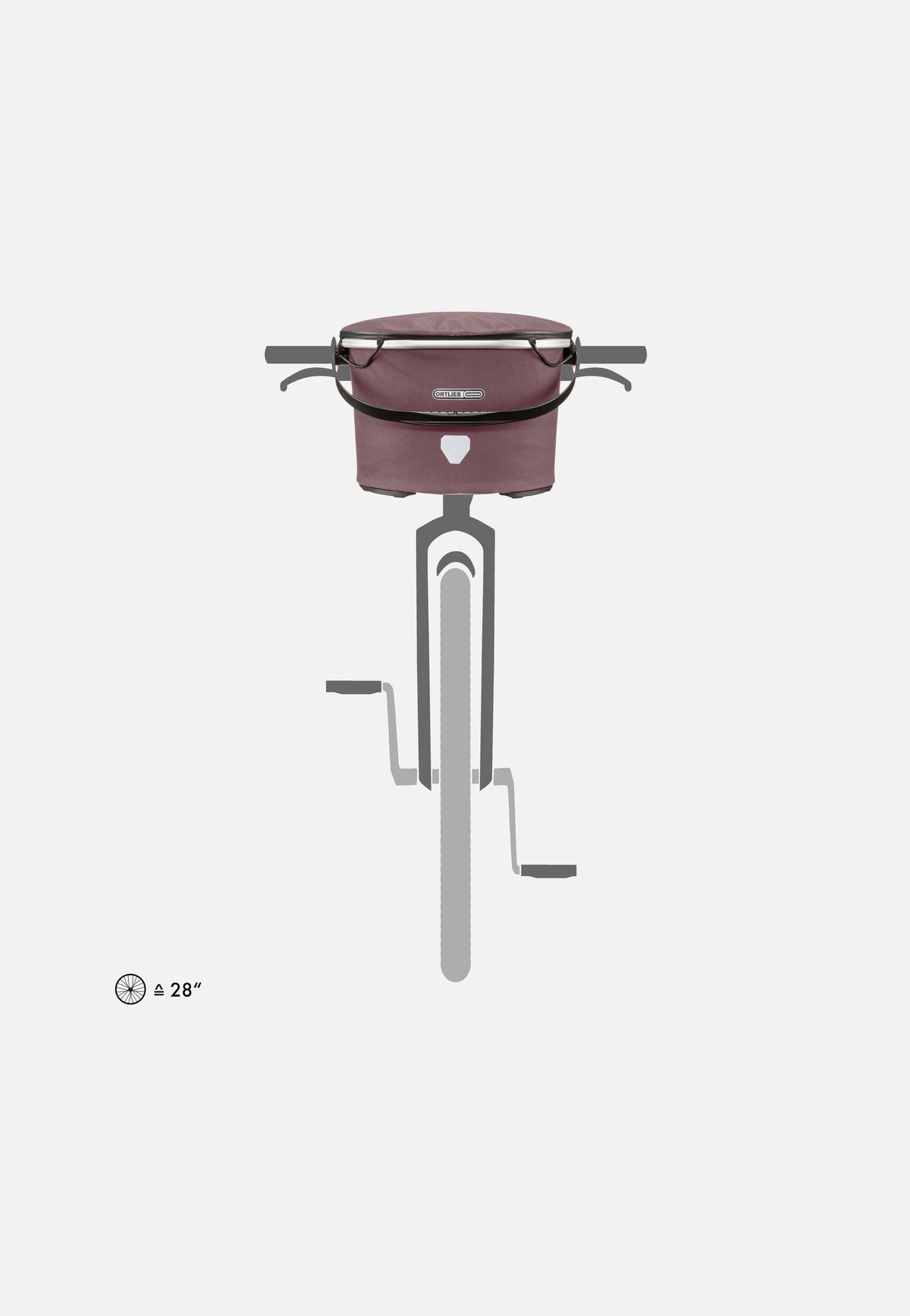 ORTLIEB Up-Town Urban Ash Rose Fahrradkorb