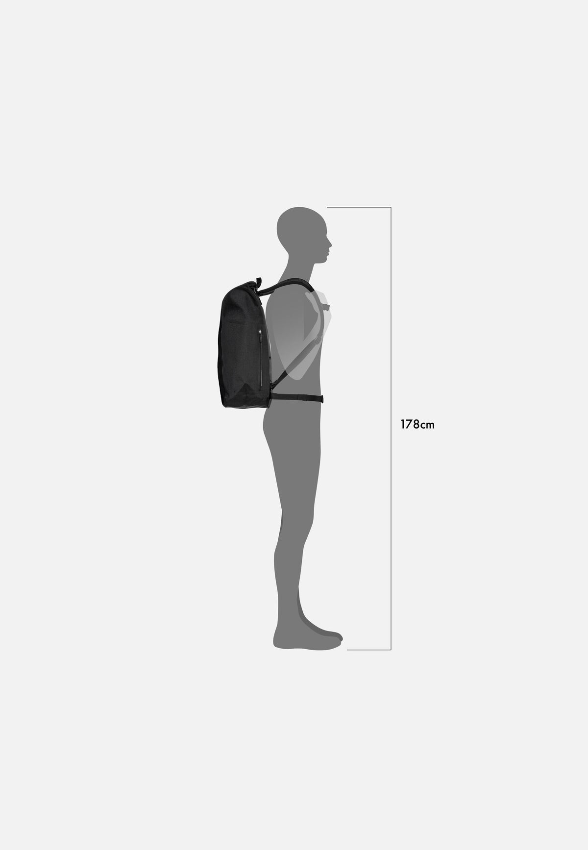 ORTLIEB Velocity 29L Schwarz Rolltop Rucksack