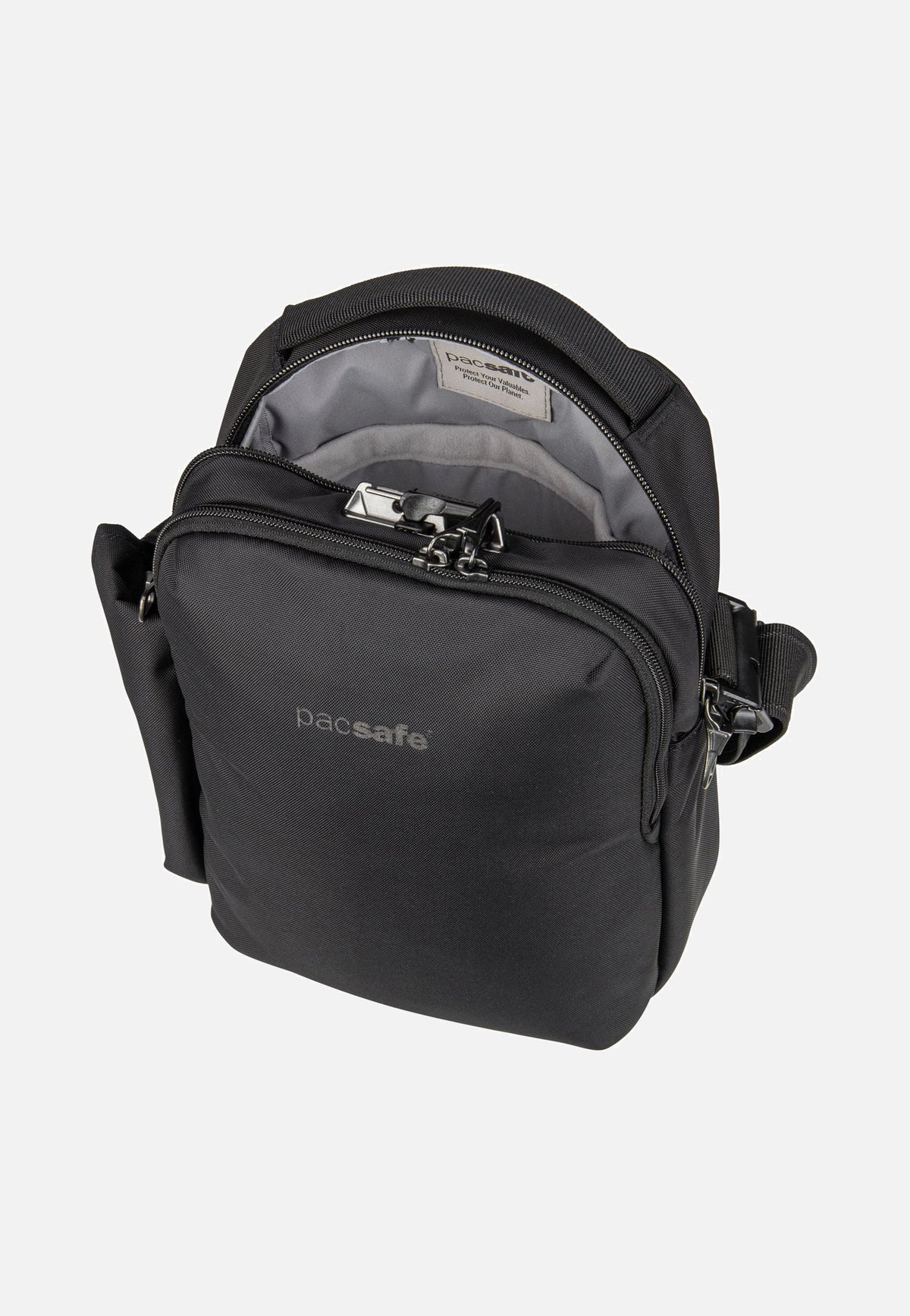 Pacsafe V Tour CB Jet Black Umhängetasche