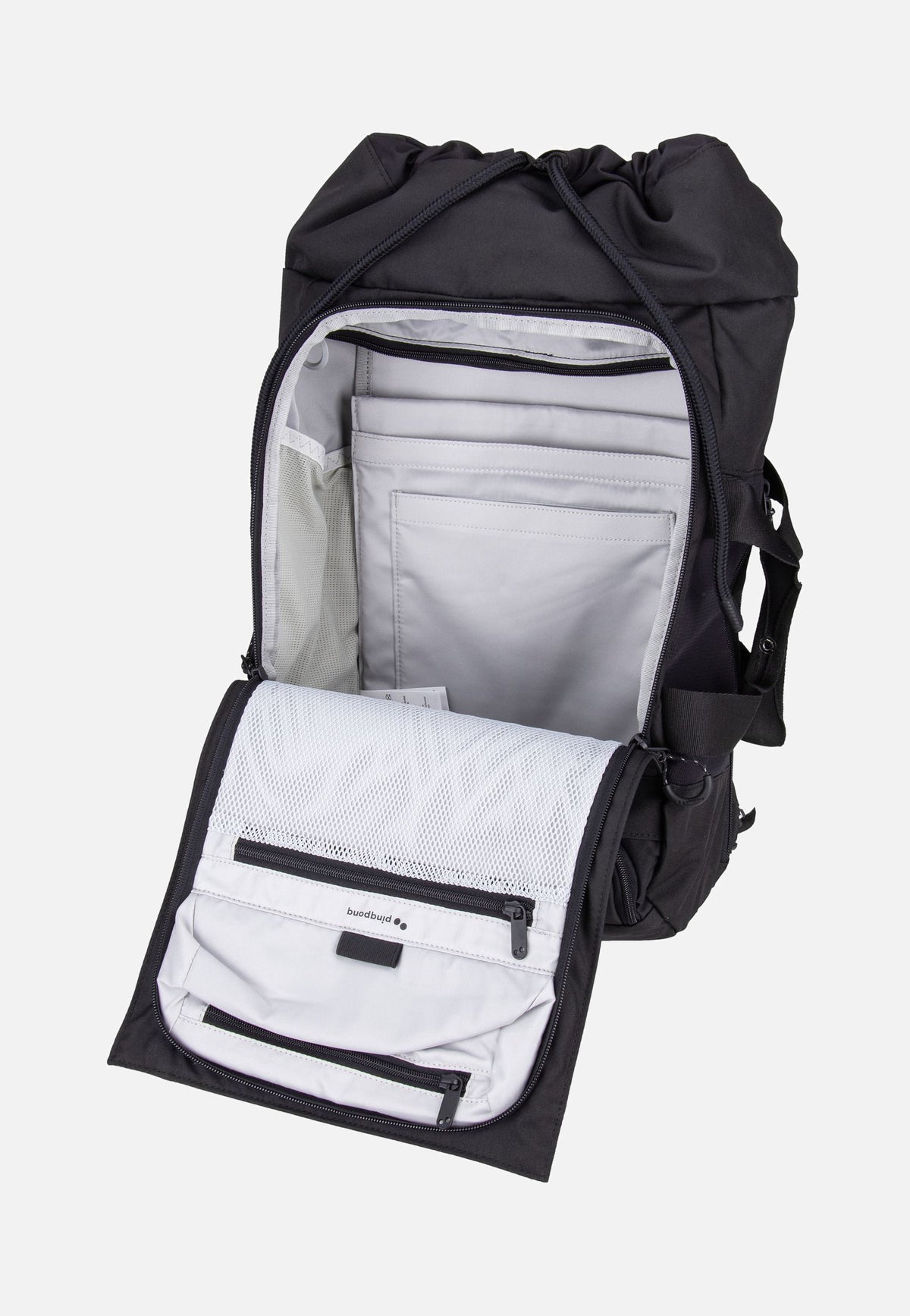 pinqponq Blok Medium Rooted Black Reiserucksack
