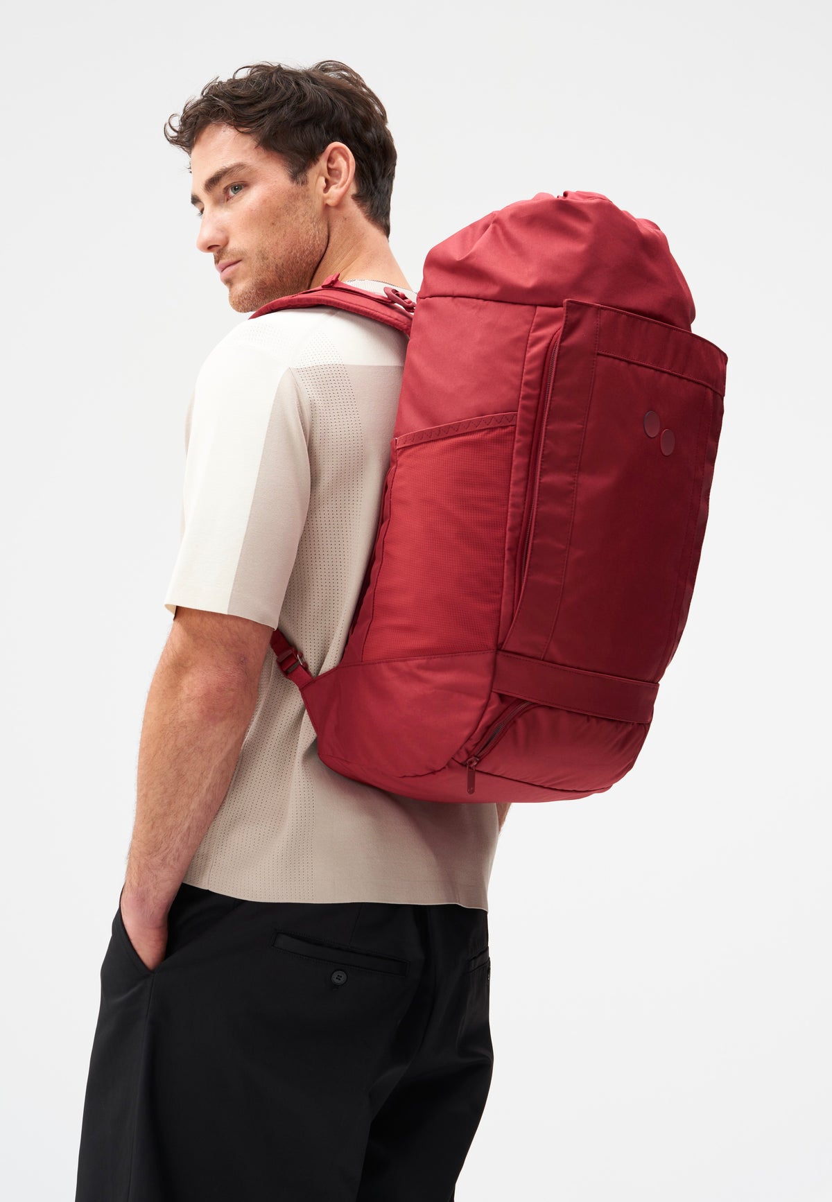 pinqponq Blok Large Sienna Red Reiserucksack