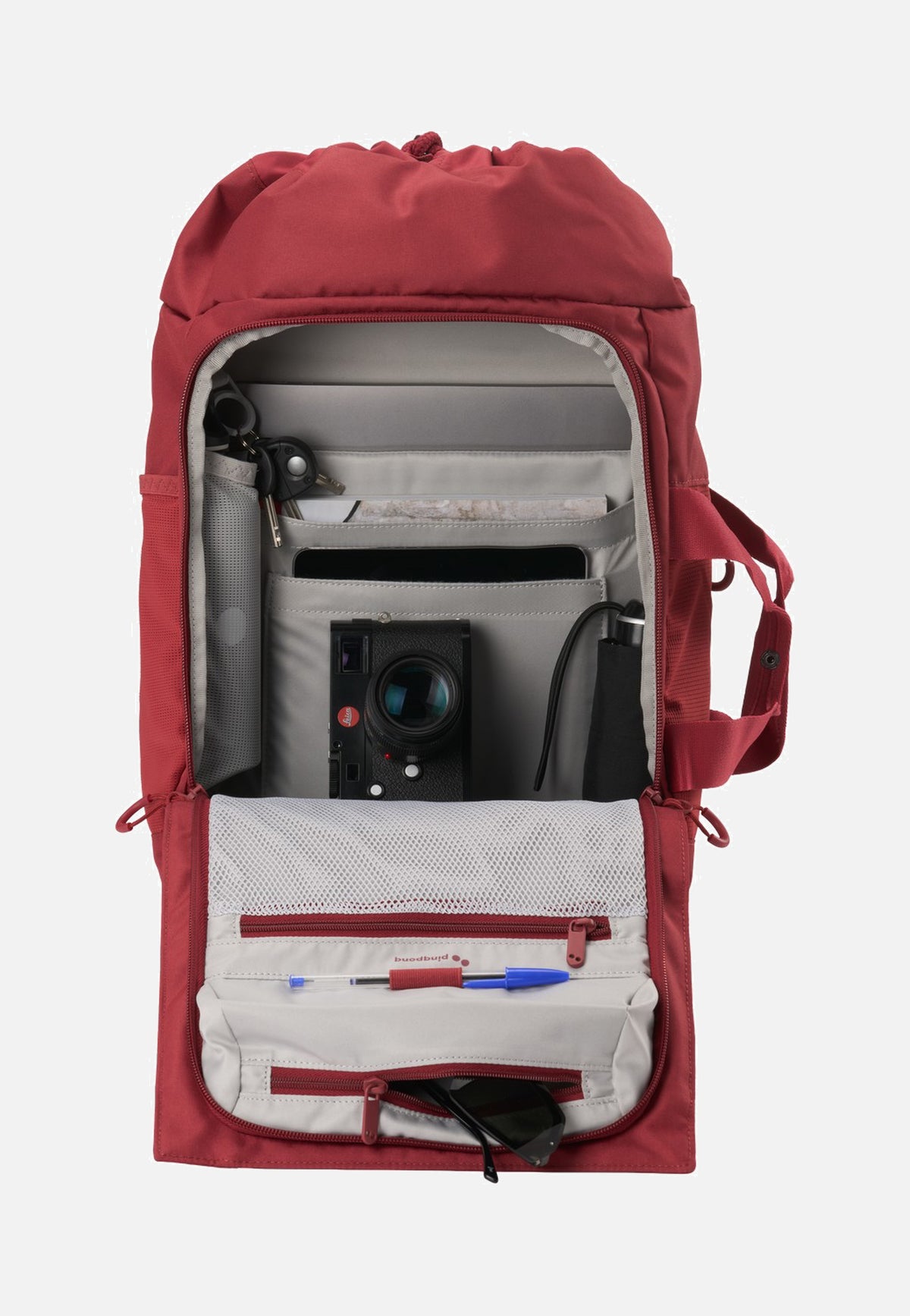 pinqponq Blok Medium Sienna Red Reiserucksack