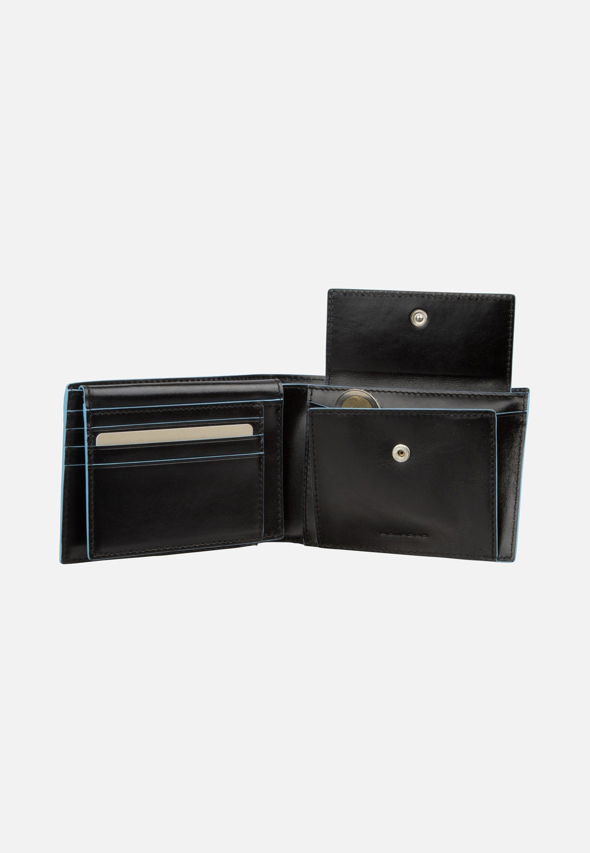 Piquadro Blue Square 1392 RFID Nero Portemonnaie