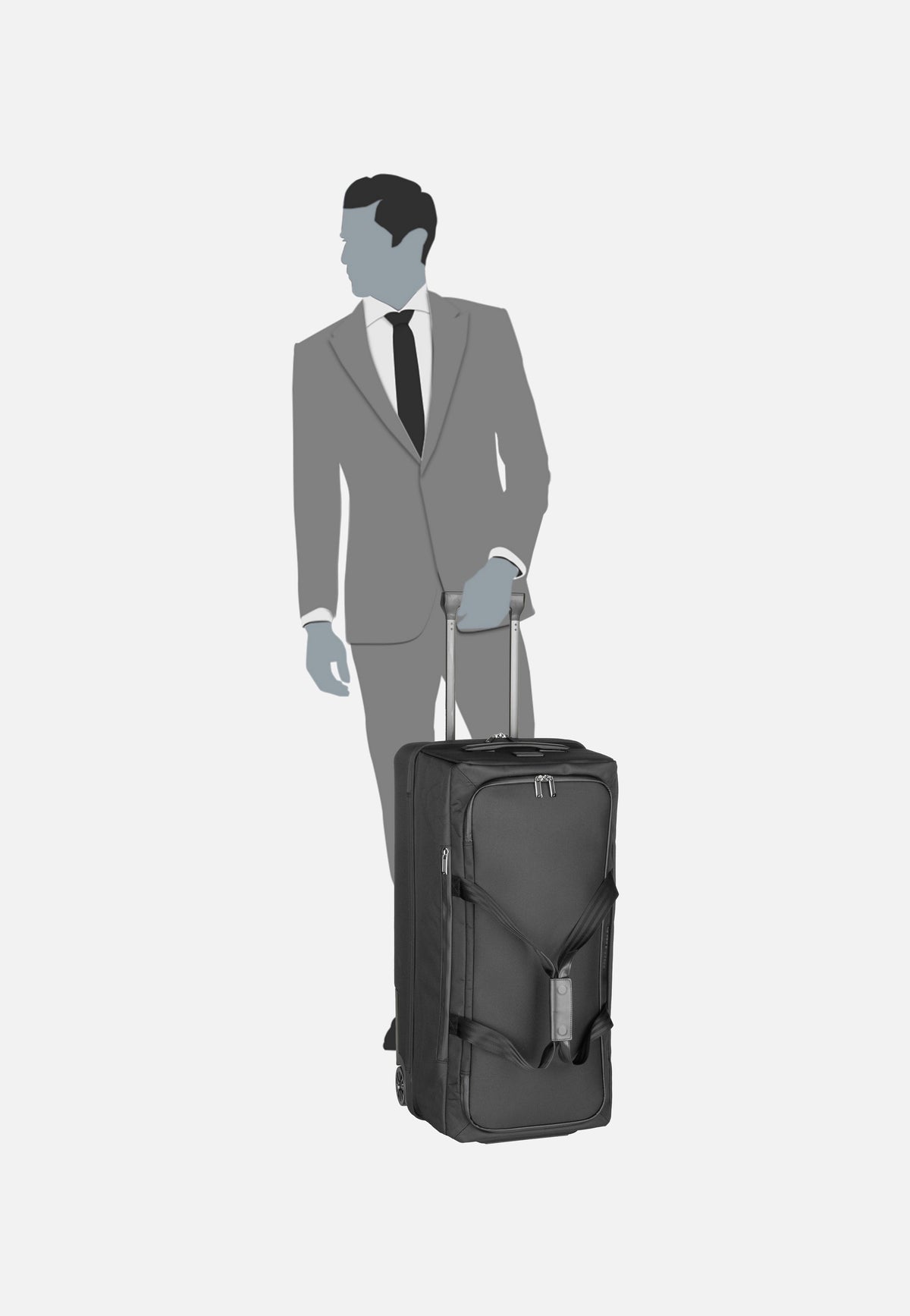 Porsche Design Roadster Rolling Duffle 30'' Black Reisetasche mit Rollen