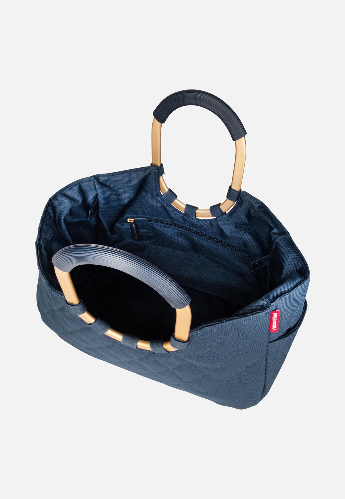 reisenthel Loopshopper M Frame Rhombus Midnight Gold Einkaufskorb