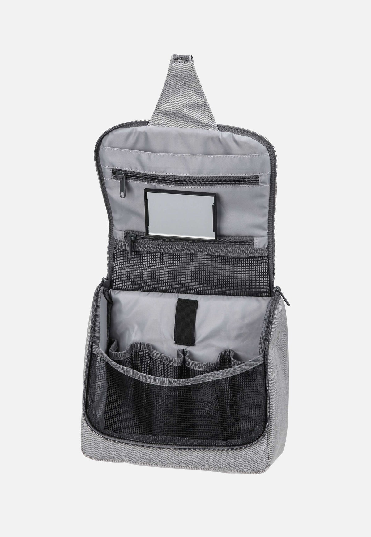reisenthel toiletbag L Herringbone Grey Kulturbeutel