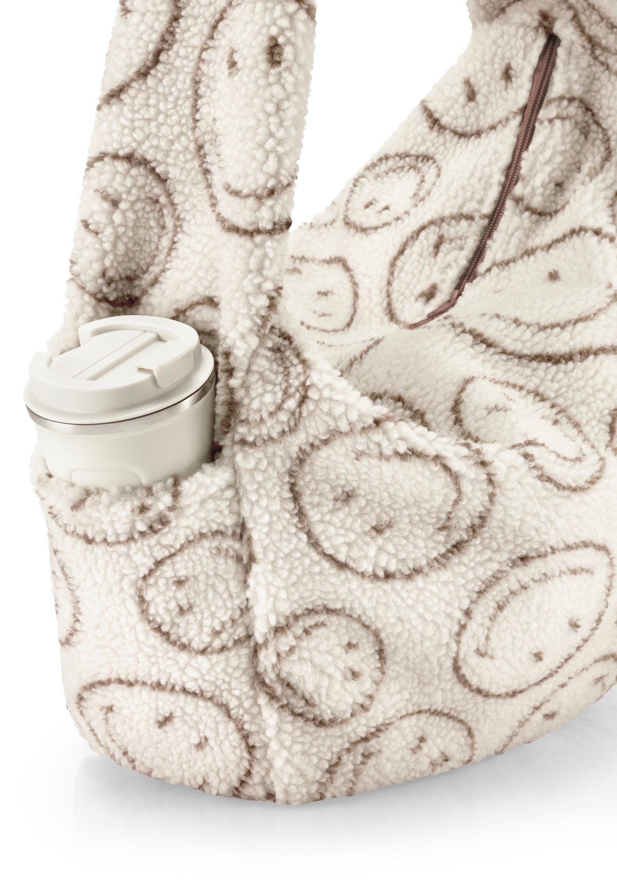 reisenthel Moonbag Smiley® Teddy Chocolate Hobo Bag