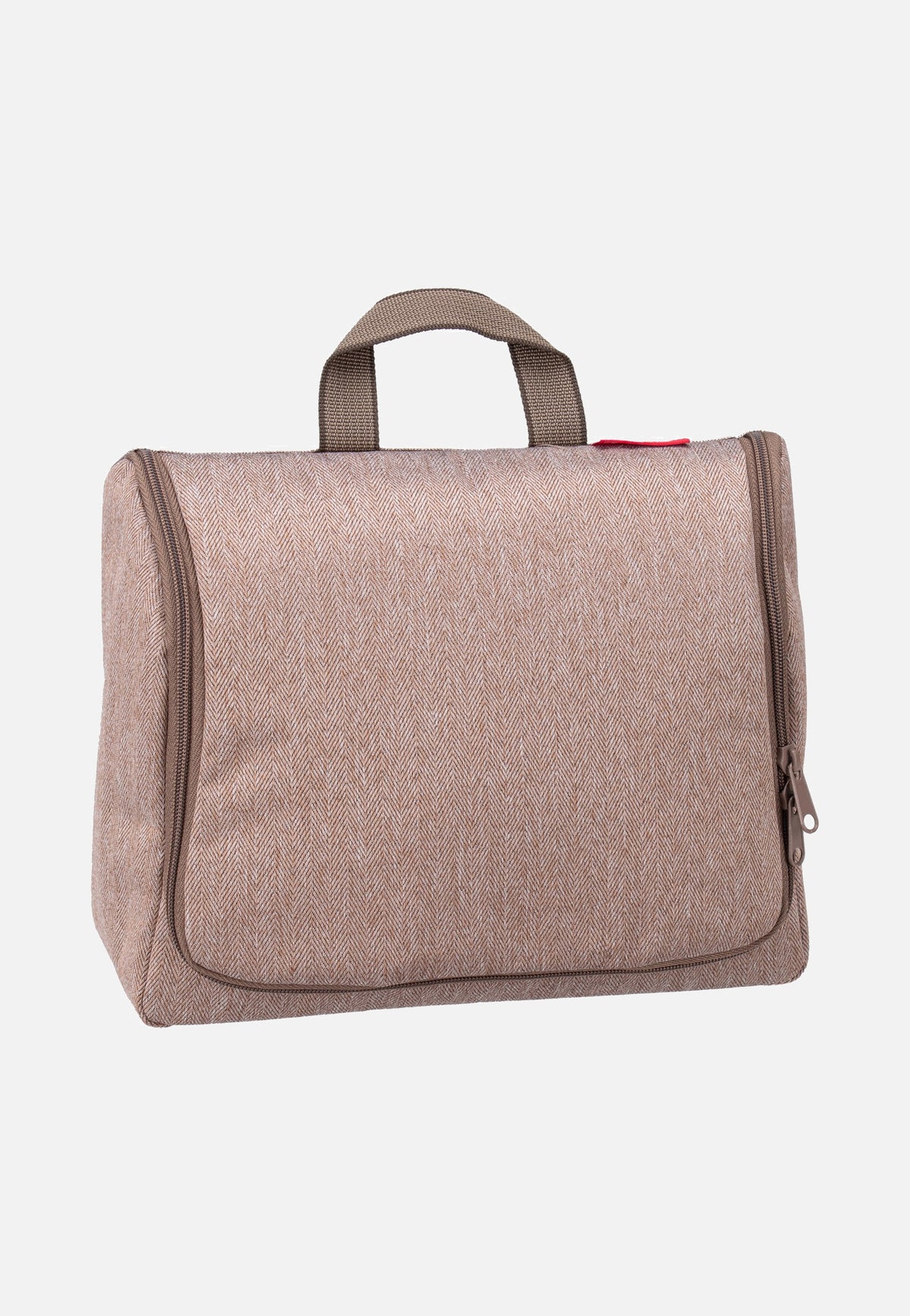 reisenthel Toiletbag XL Herringbone Mokka Cosmetic Case