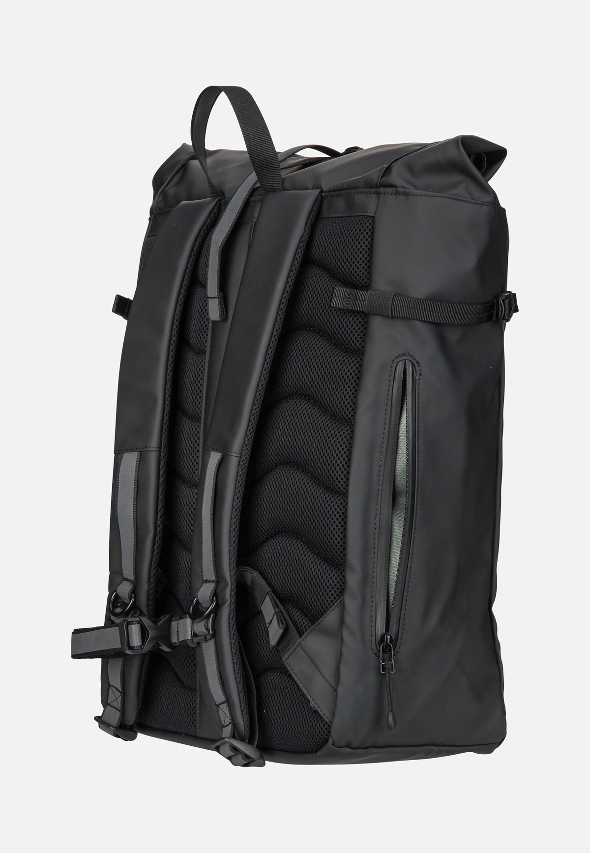 Sandqvist Arnold Black Rolltop Rucksack