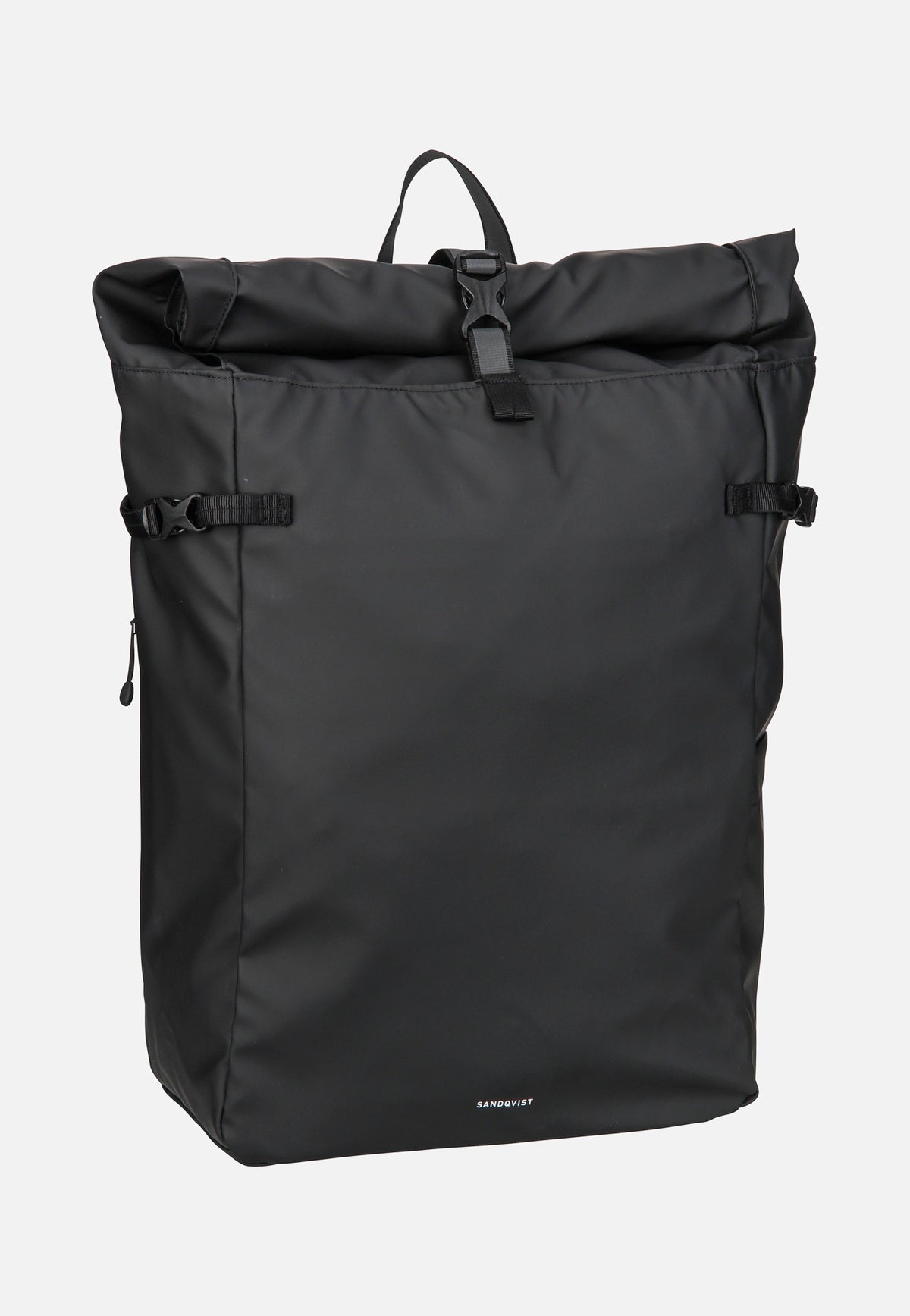 Sandqvist Arnold Black Rolltop Rucksack