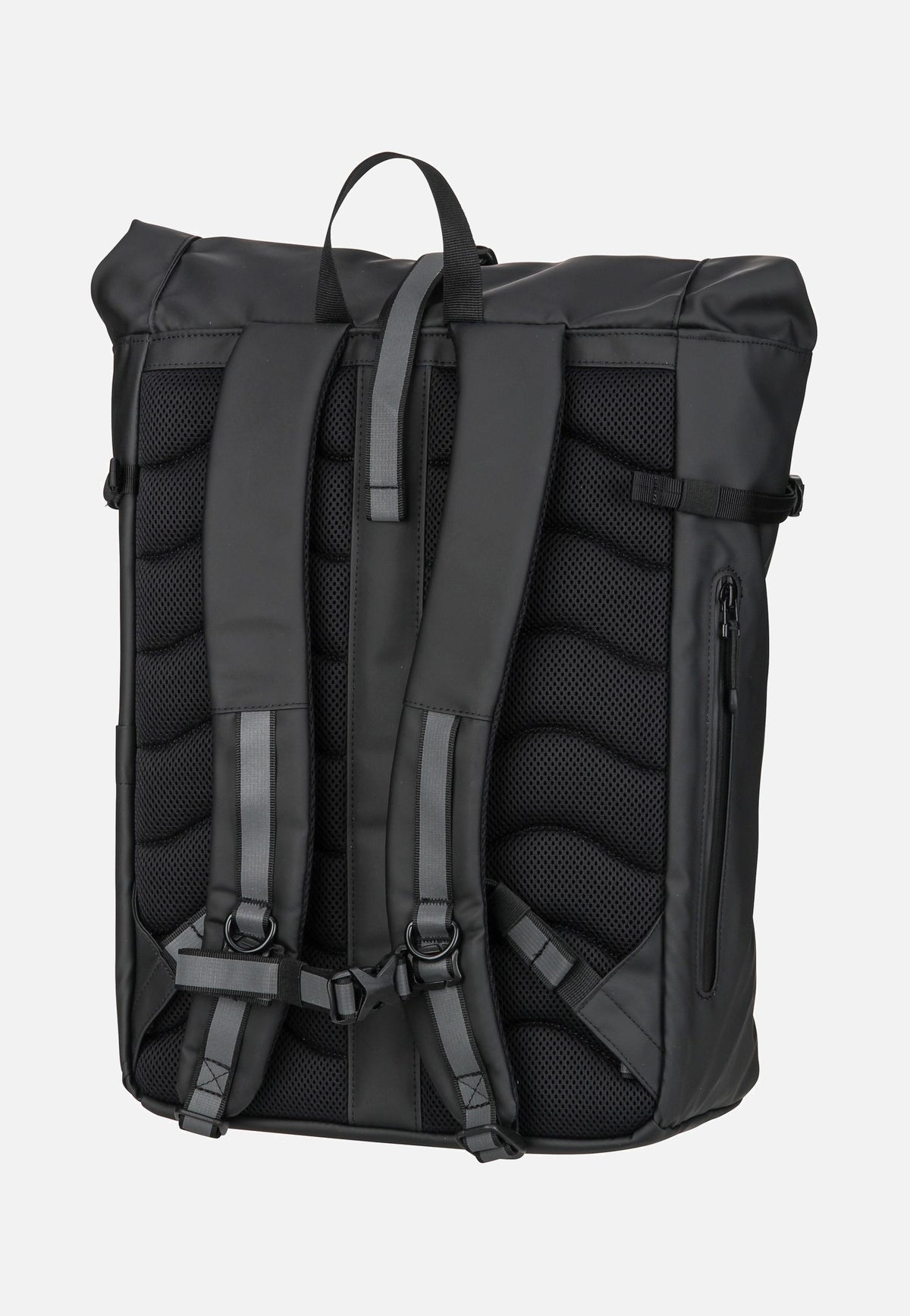 Sandqvist Arnold Black Rolltop Rucksack