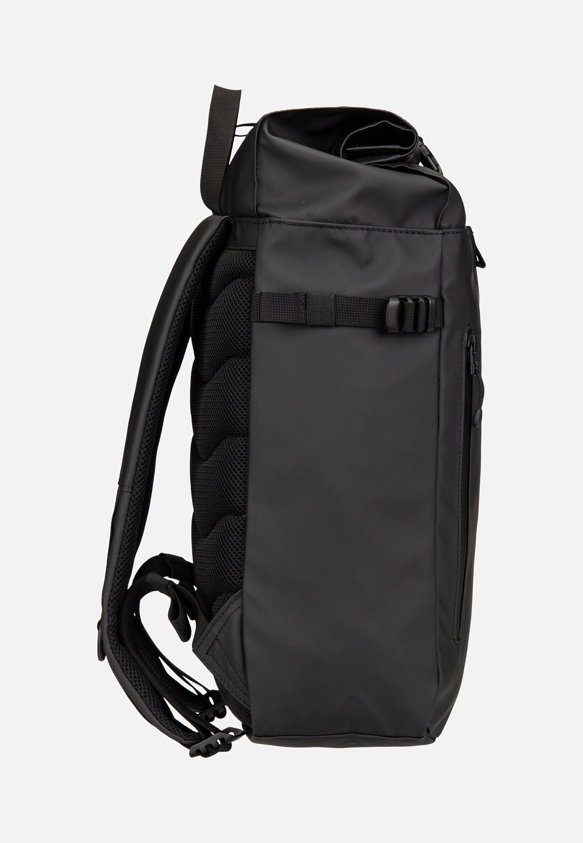 Sandqvist Stream Slim Rolltop M Black Rucksack