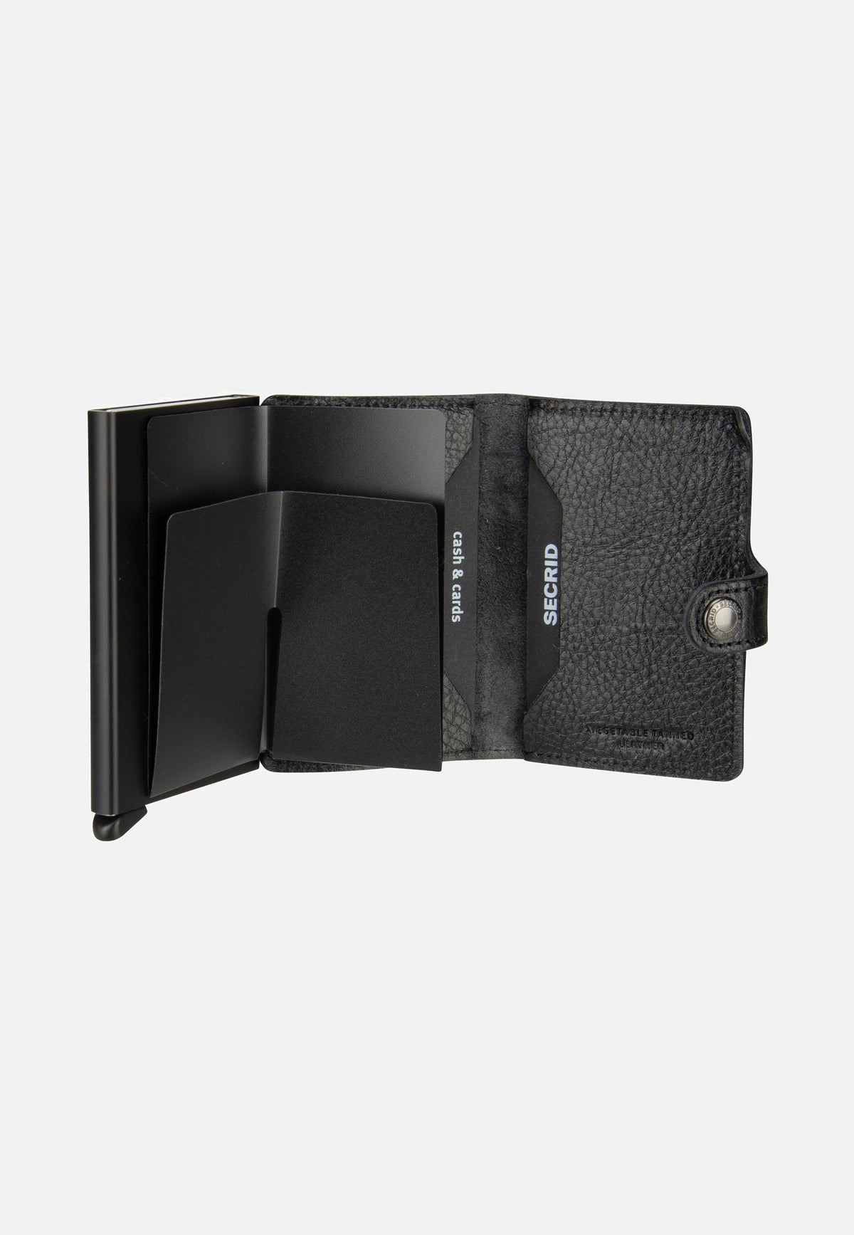 Secrid Miniwallet Veg Tanned Black-Black Portemonnaie