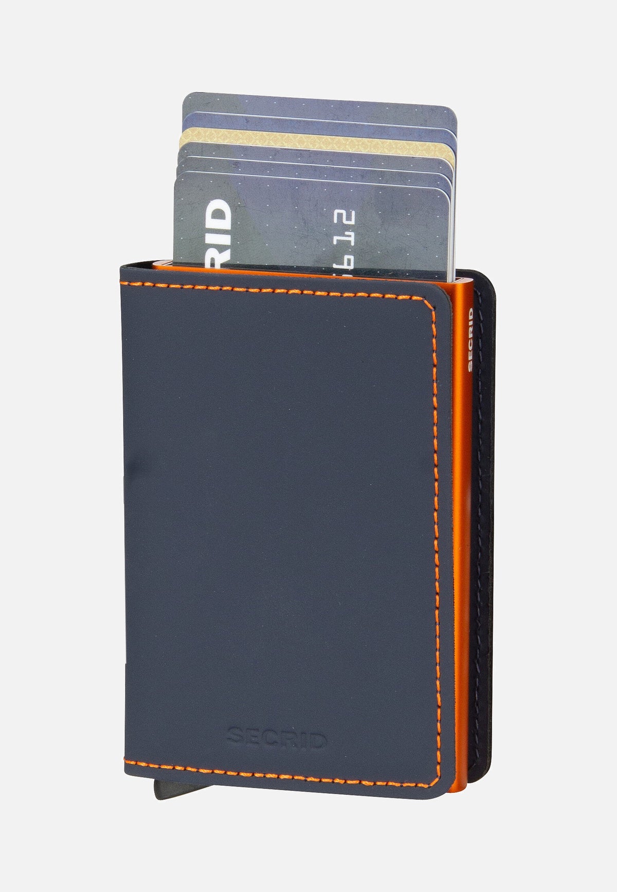 Secrid Slimwallet Matte Night Blue-Orange Portemonnaie