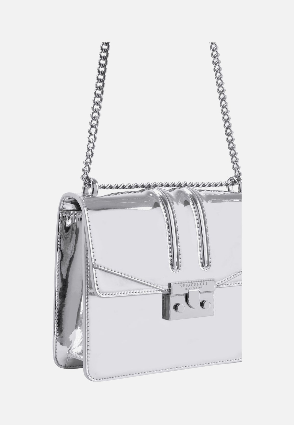 Seidenfelt Roros Mirror Mirror Silver Abendtasche