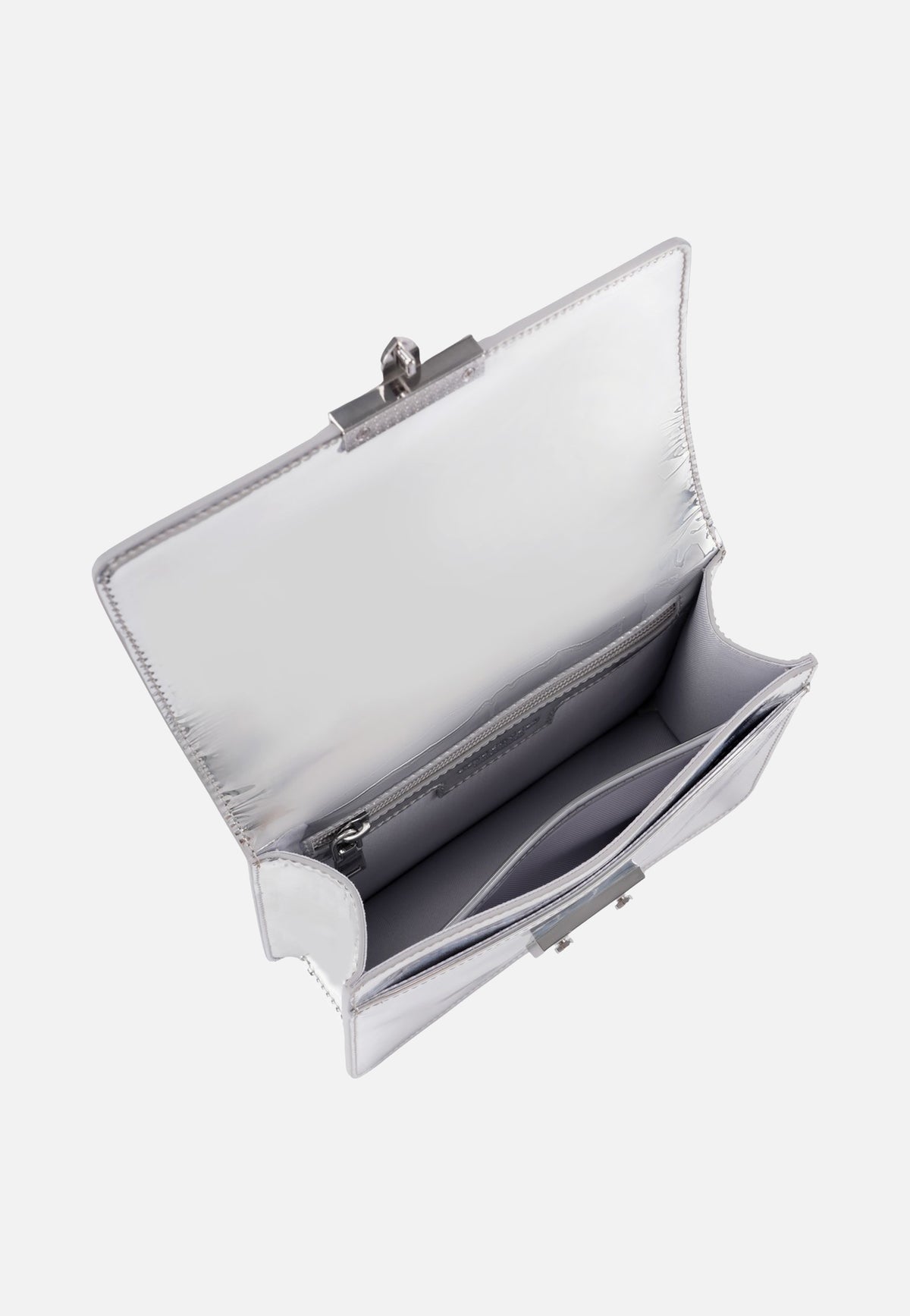Seidenfelt Roros Mirror Mirror Silver Abendtasche