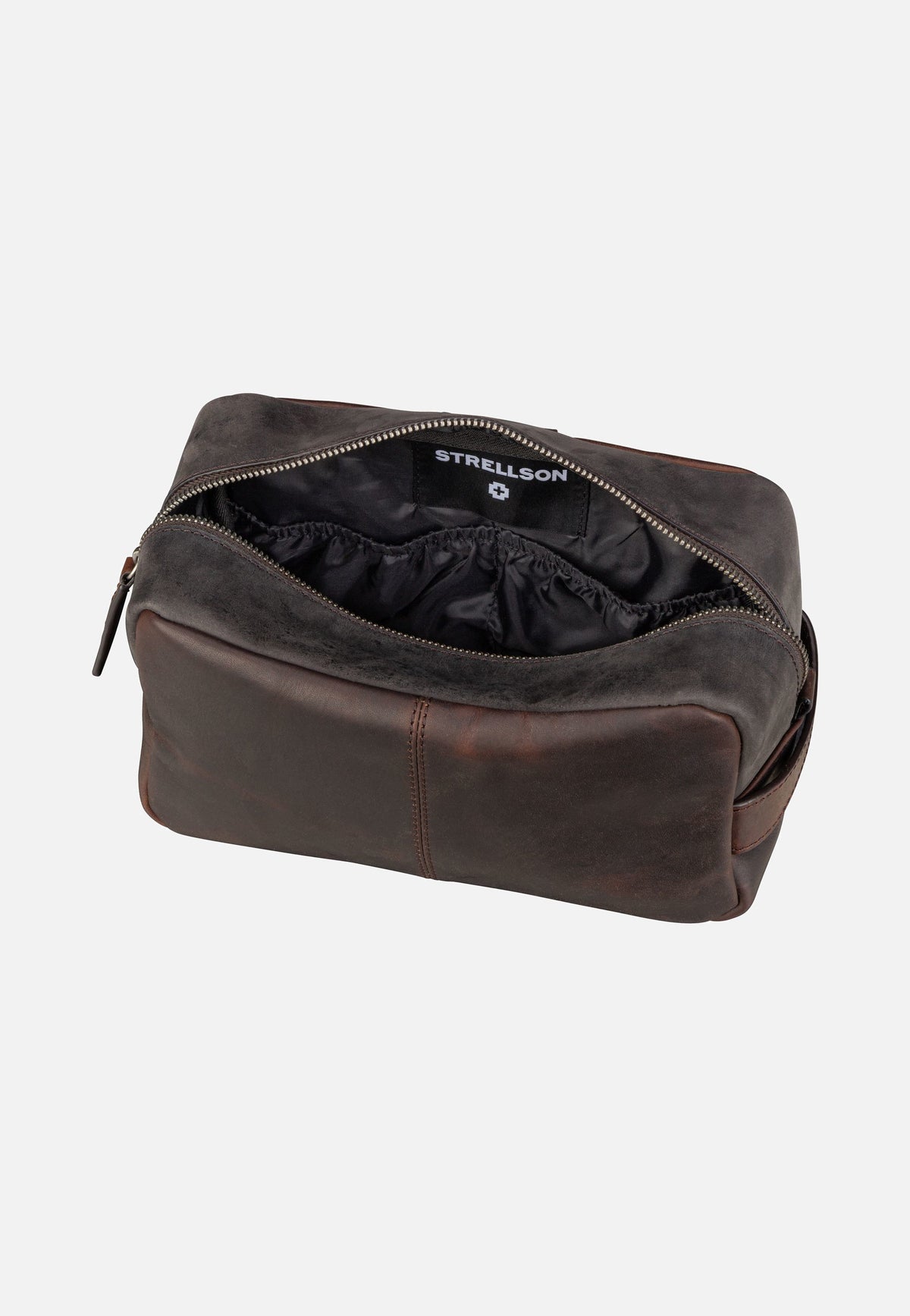 Strellson Brick Lane Dick Washbag SHZ Dark Brown Kulturbeutel