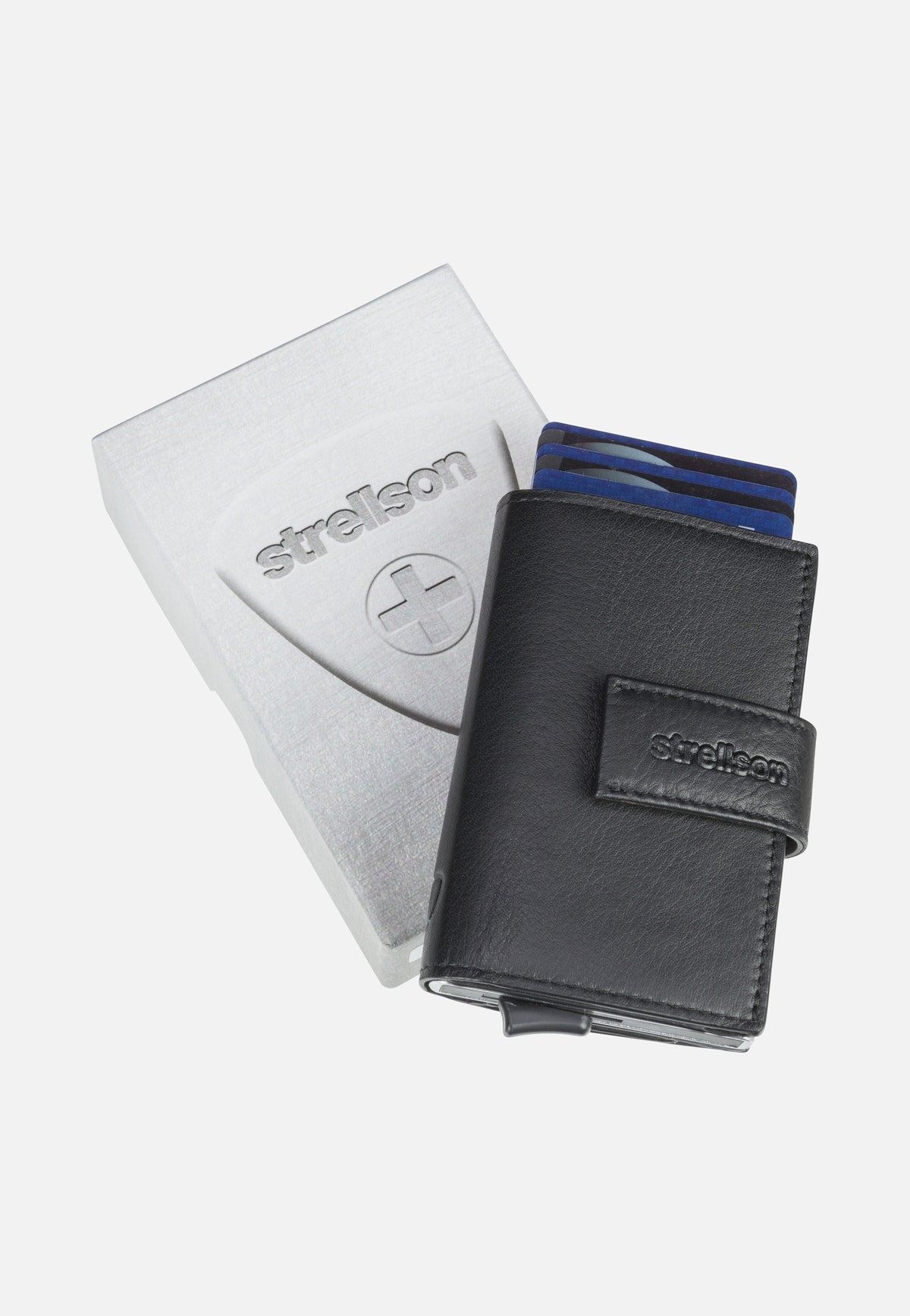 Strellson Carter C Three E-Cage SV8F Black Card Holder