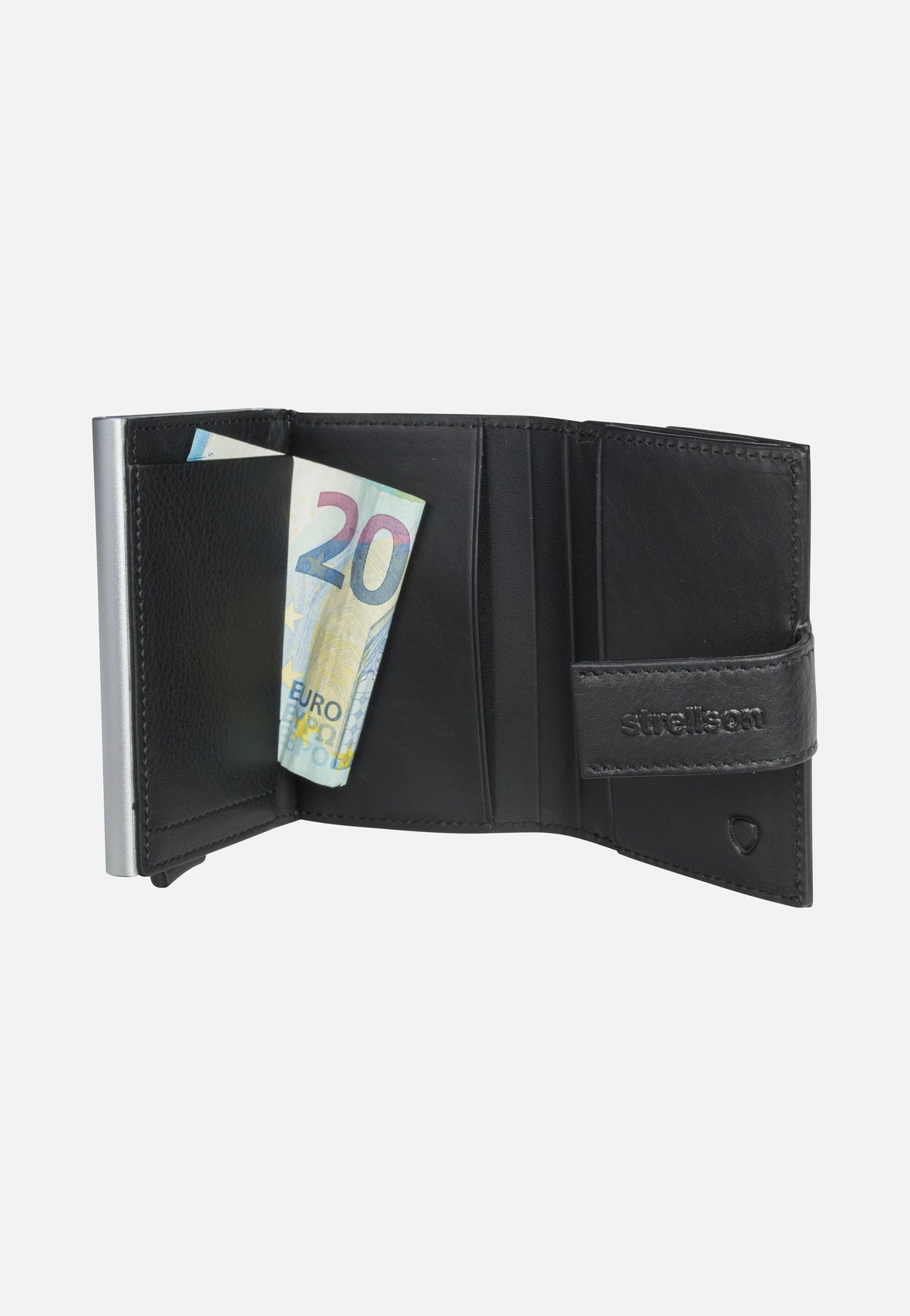 Strellson Carter C Three E-Cage SV8F Black Card Holder