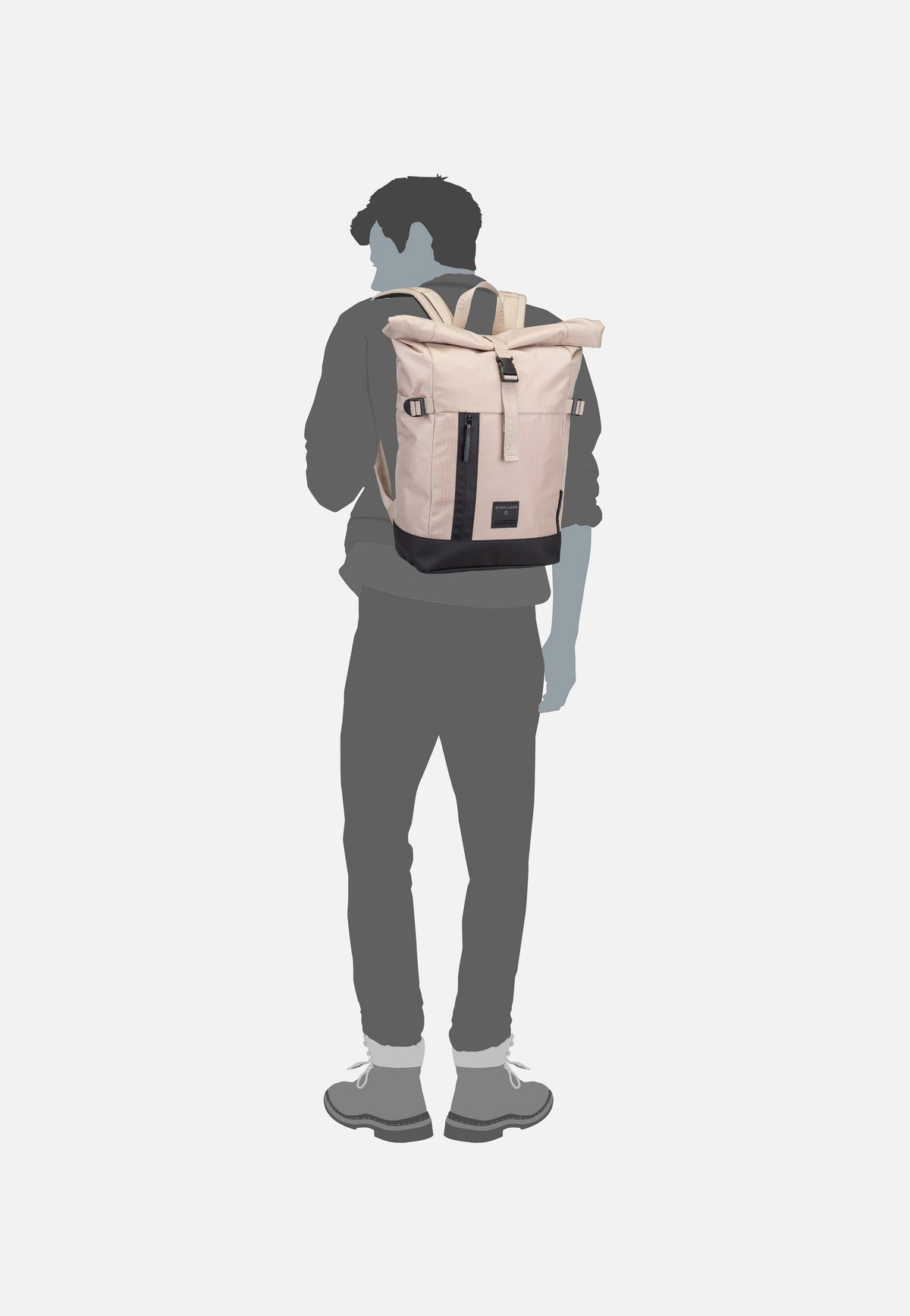 Strellson Northwood RS Eddie MVF Beige Rolltop Rucksack