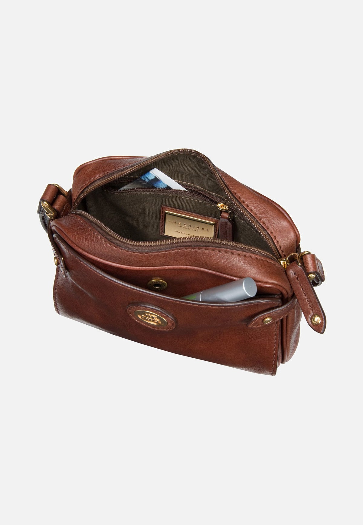 The Bridge Story Donna Shoulder Bag Marrone/Oro Crossbody Bag