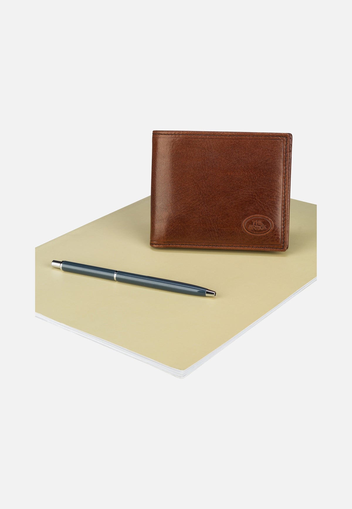The Bridge Story Uomo 4860 Marrone/Oro Portemonnaie
