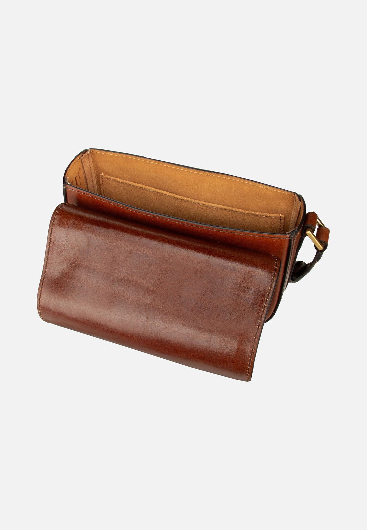 The Bridge Viitoria 4203 Marrone/Oro Saddle Bag