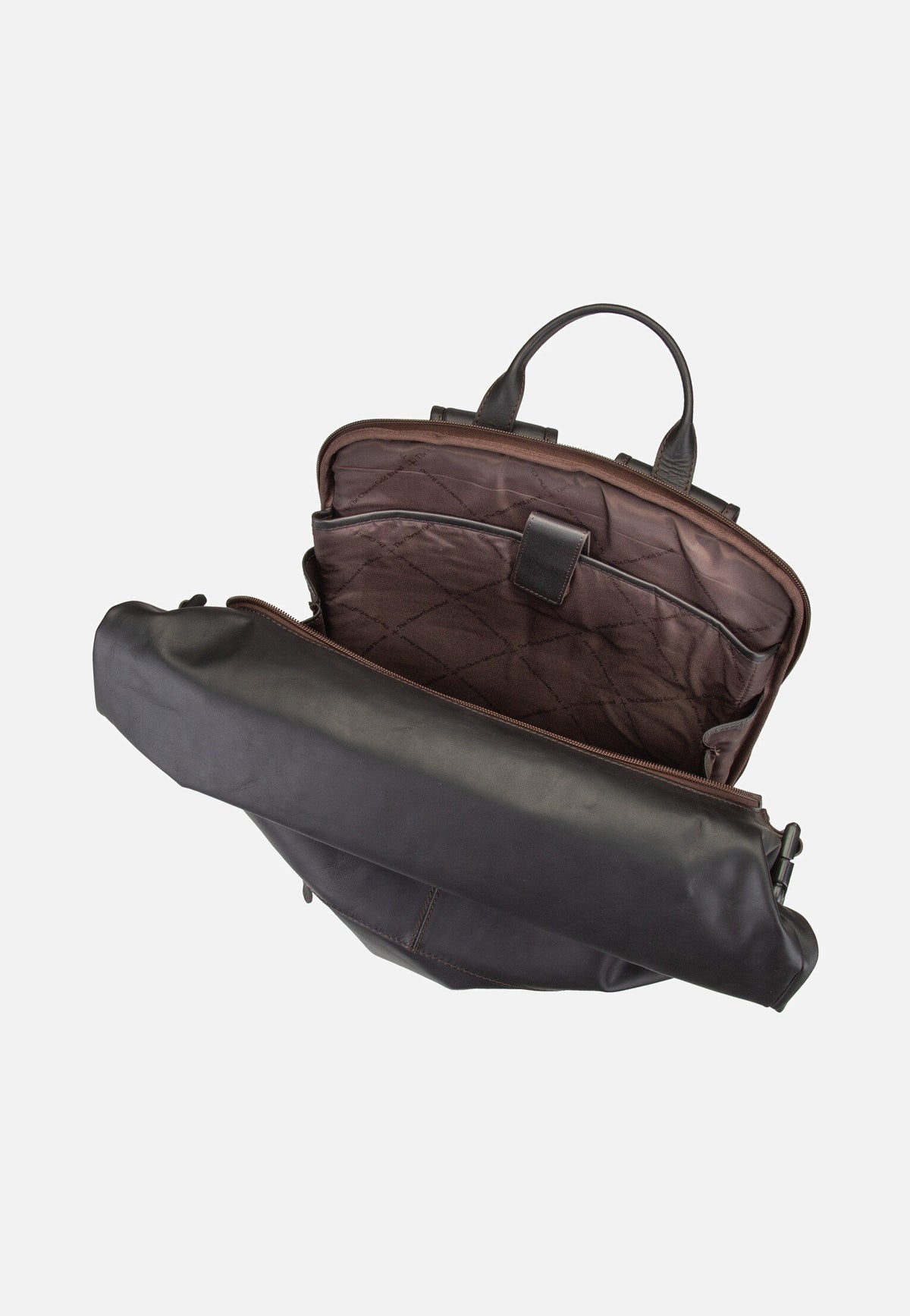 The Chesterfield Brand Liverpool 0309 Brown Rolltop Rucksack